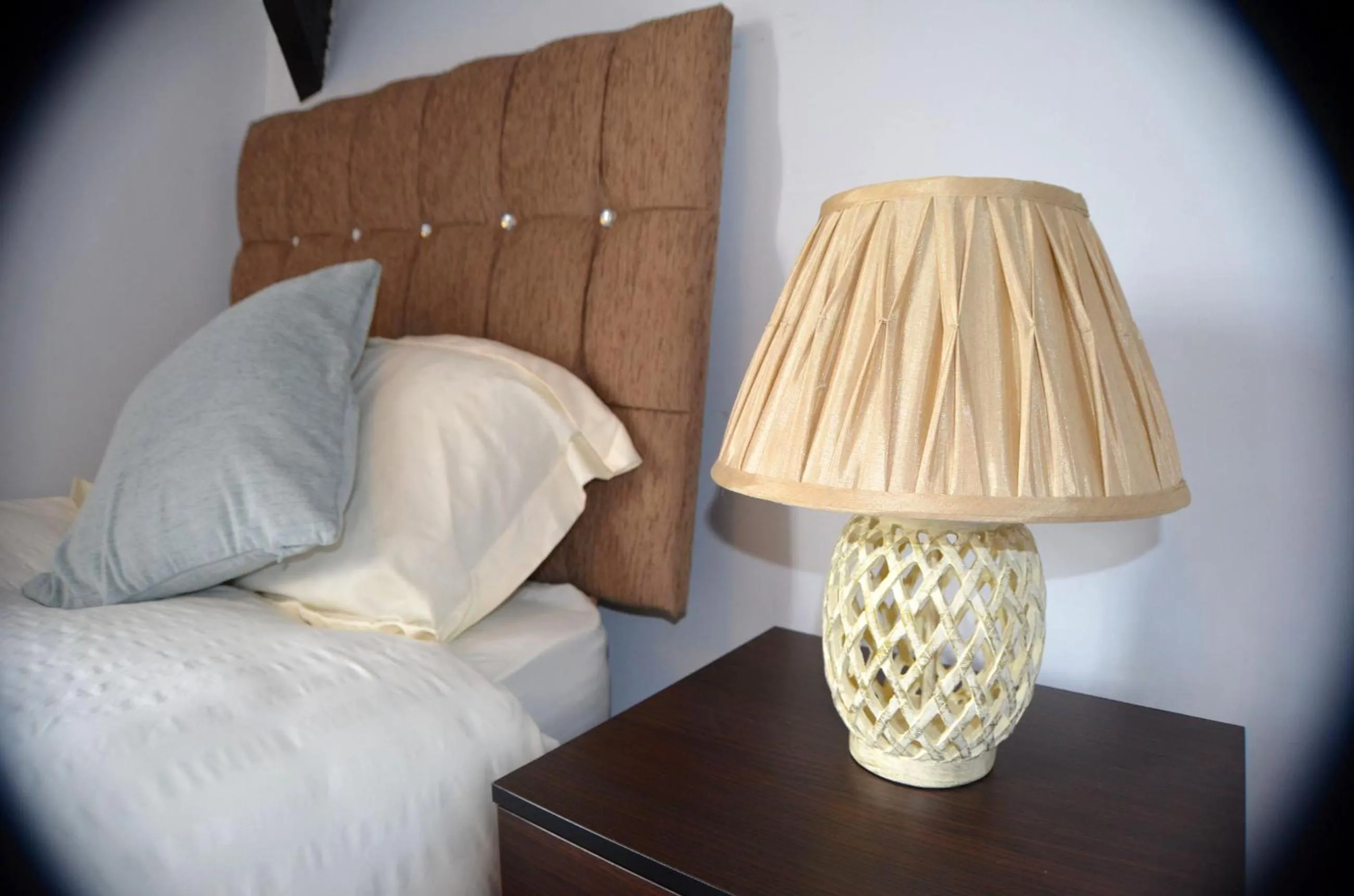 Decorative detail, Bed in Queens Guesthouse Manchester