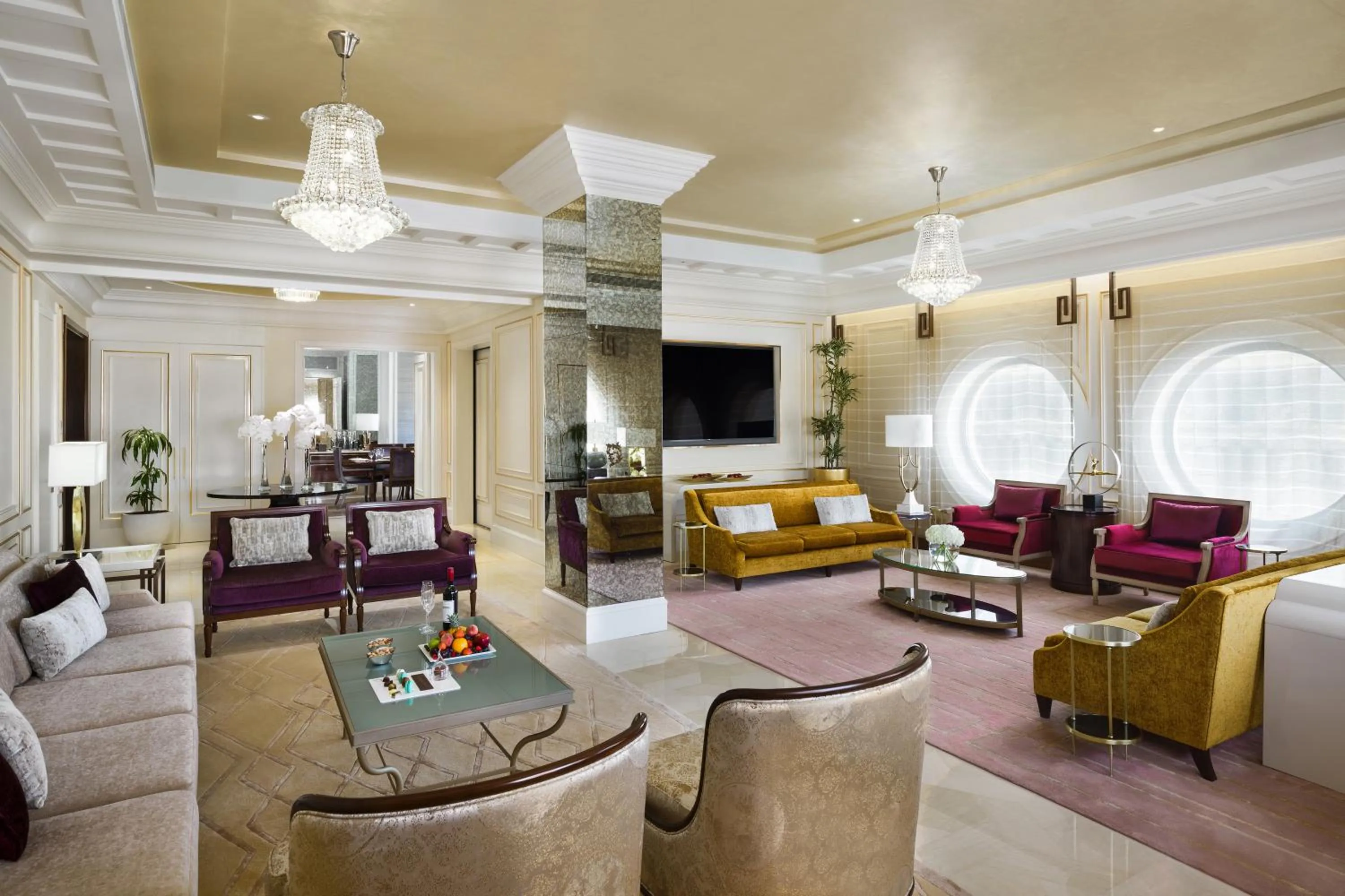 Living room in The Hotel Galleria Jeddah, Curio Collection by Hilton