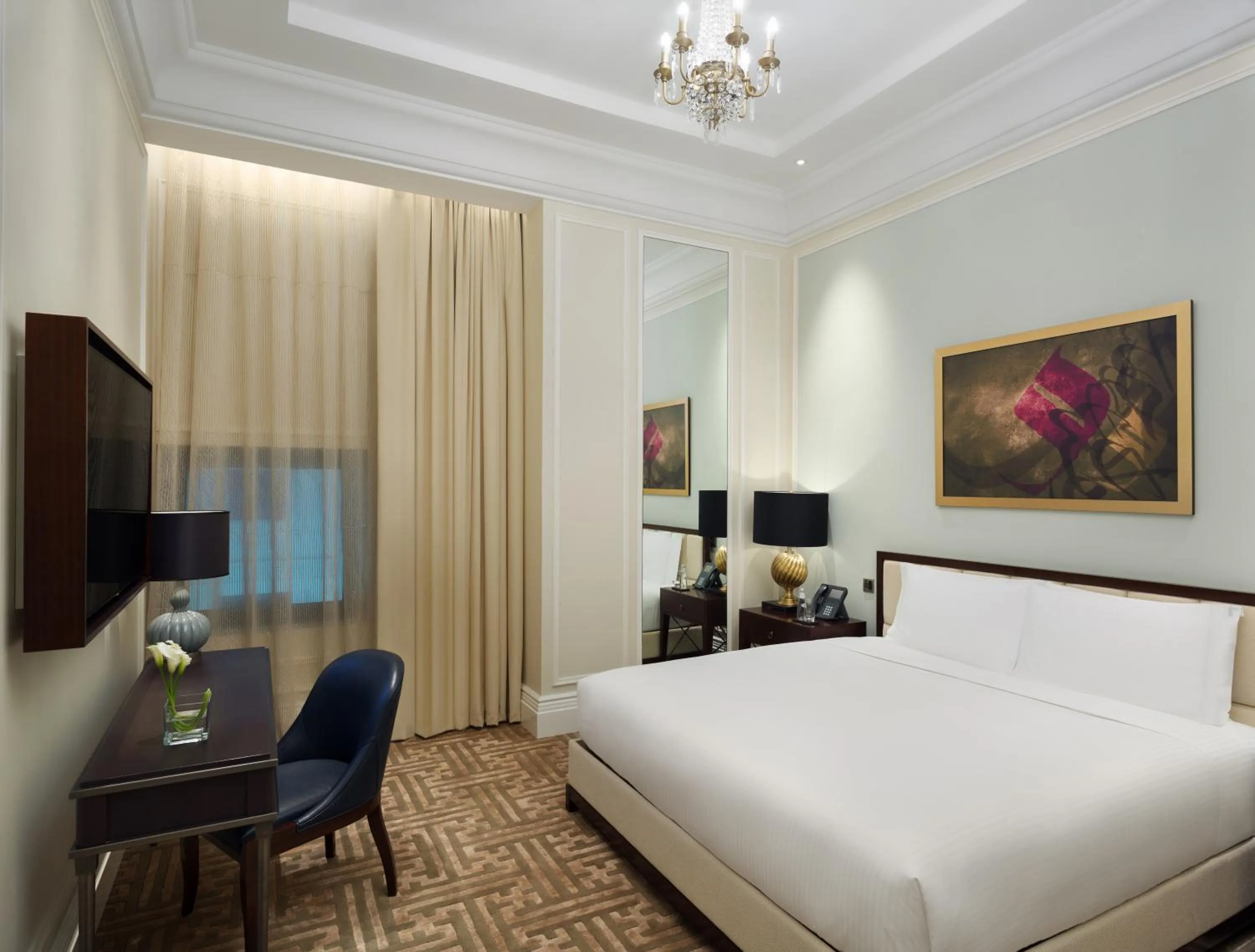 Bedroom, Bed in The Hotel Galleria Jeddah, Curio Collection by Hilton