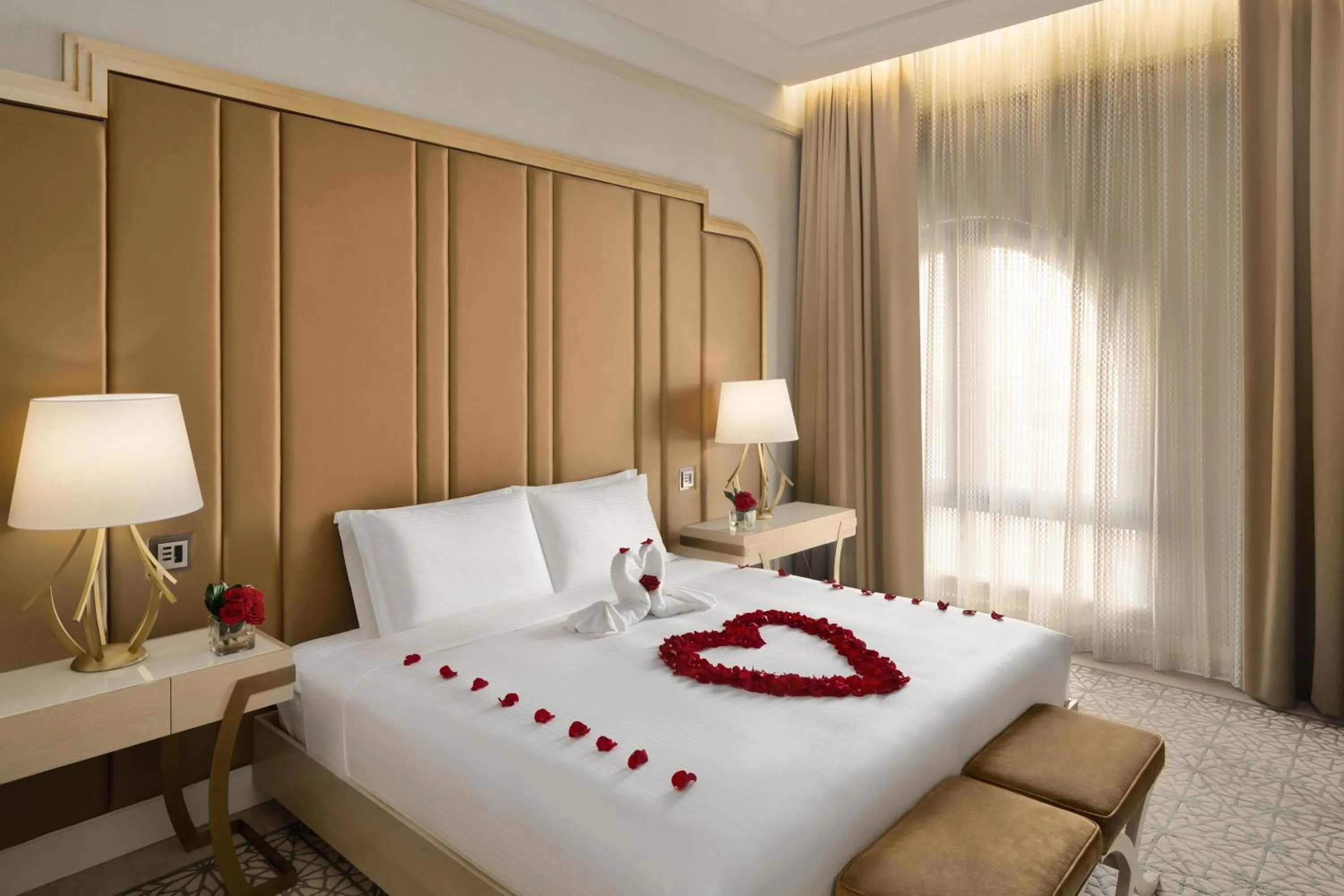 Bedroom, Bed in The Hotel Galleria Jeddah, Curio Collection by Hilton