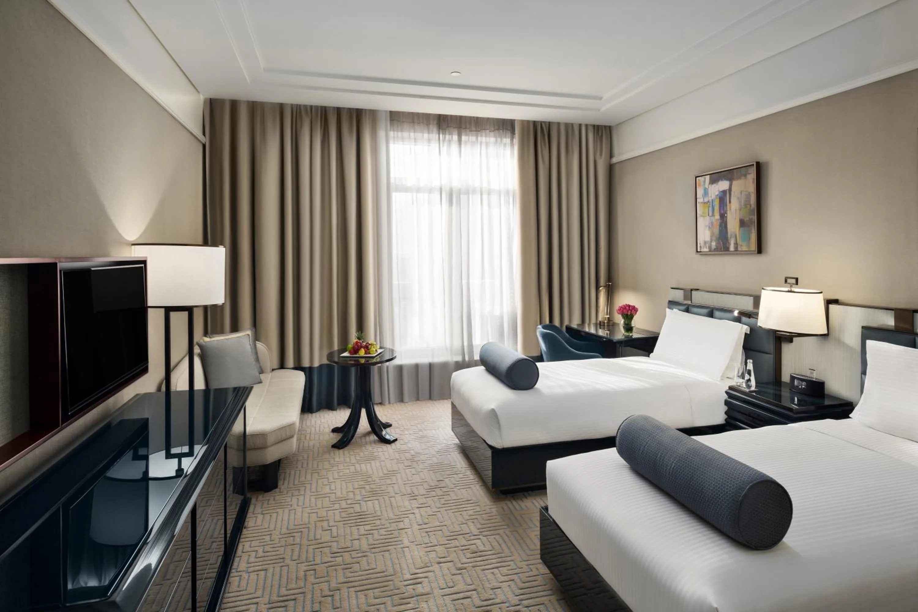 Bedroom, Bed in The Hotel Galleria Jeddah, Curio Collection by Hilton