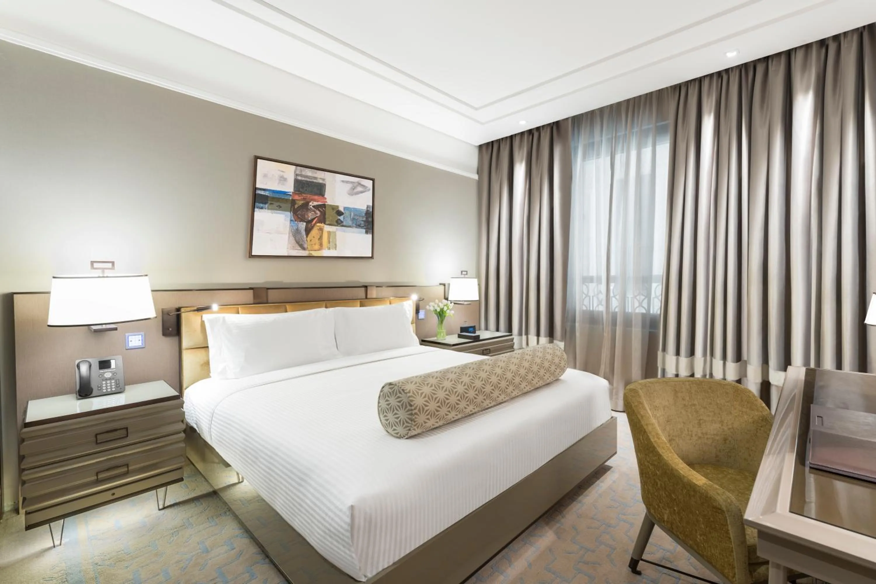 Bed in The Hotel Galleria Jeddah, Curio Collection by Hilton