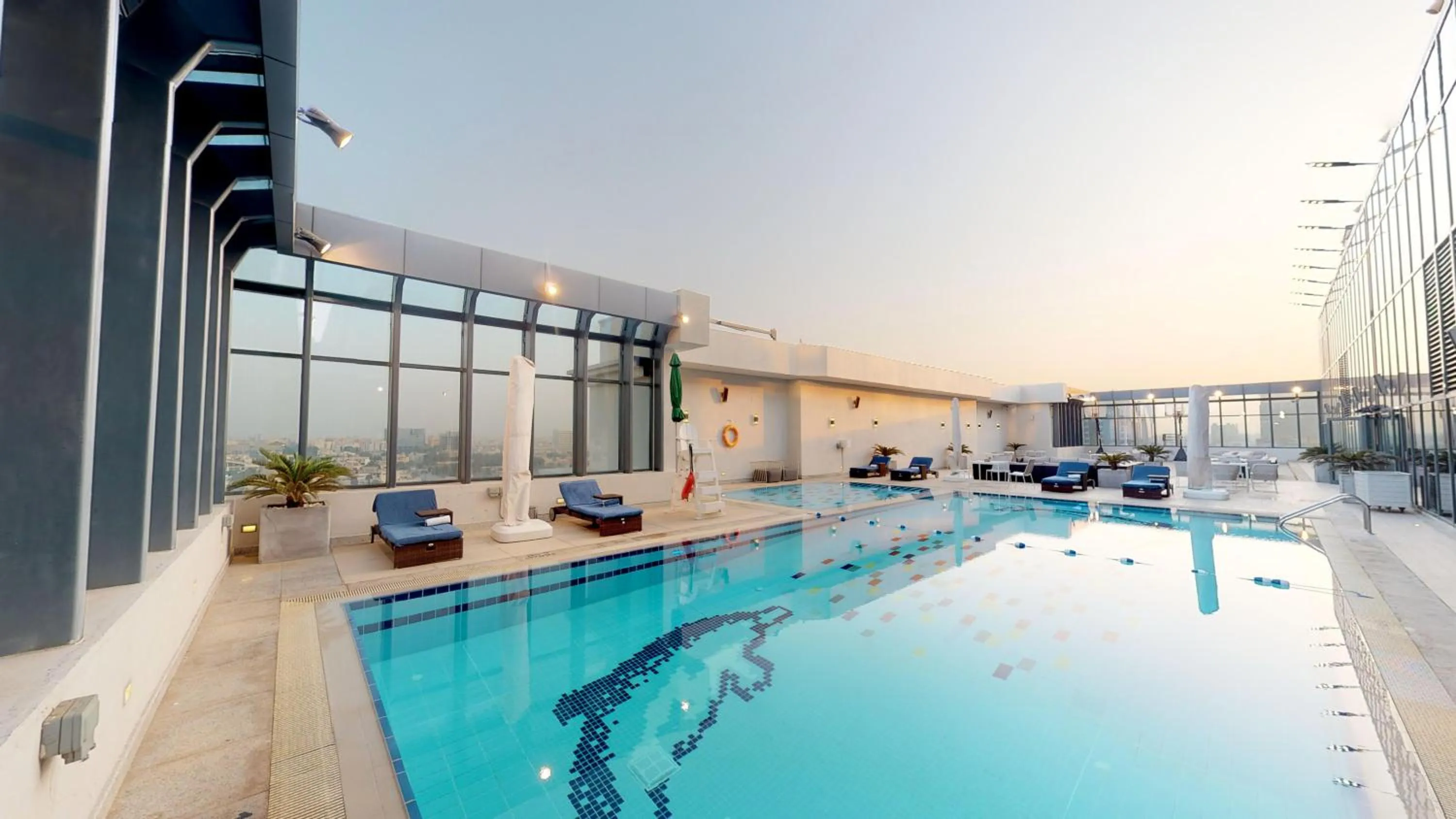 Swimming pool in The Hotel Galleria Jeddah, Curio Collection by Hilton