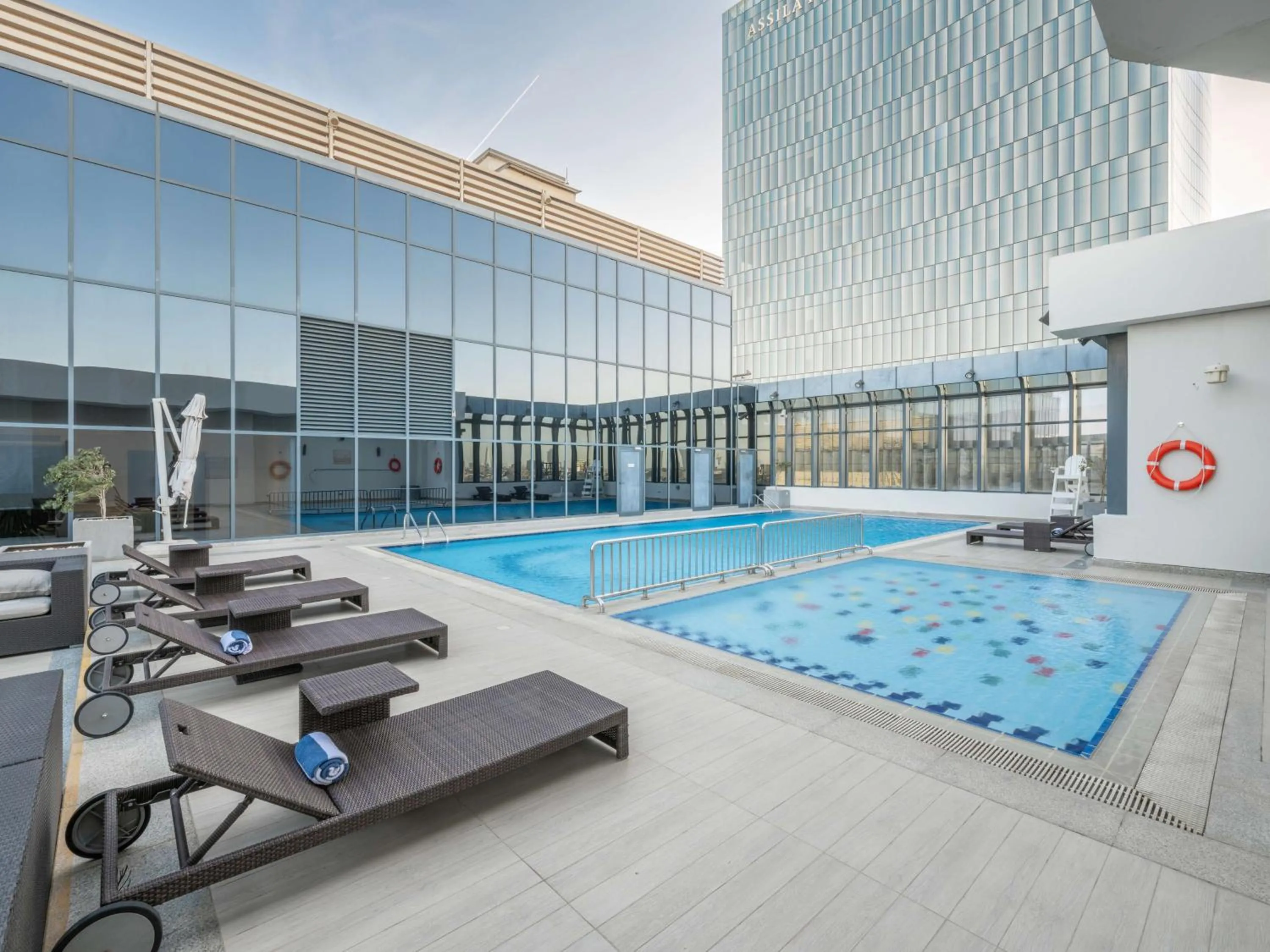 Pool view in The Hotel Galleria Jeddah, Curio Collection by Hilton