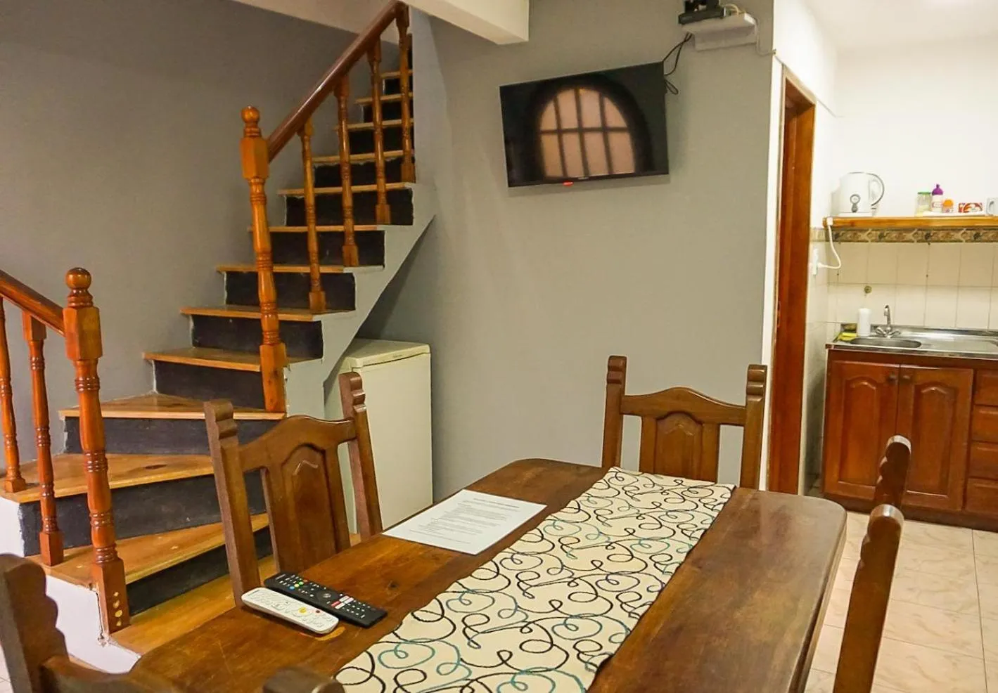 Kitchen or kitchenette in Apart Hotel Libertador