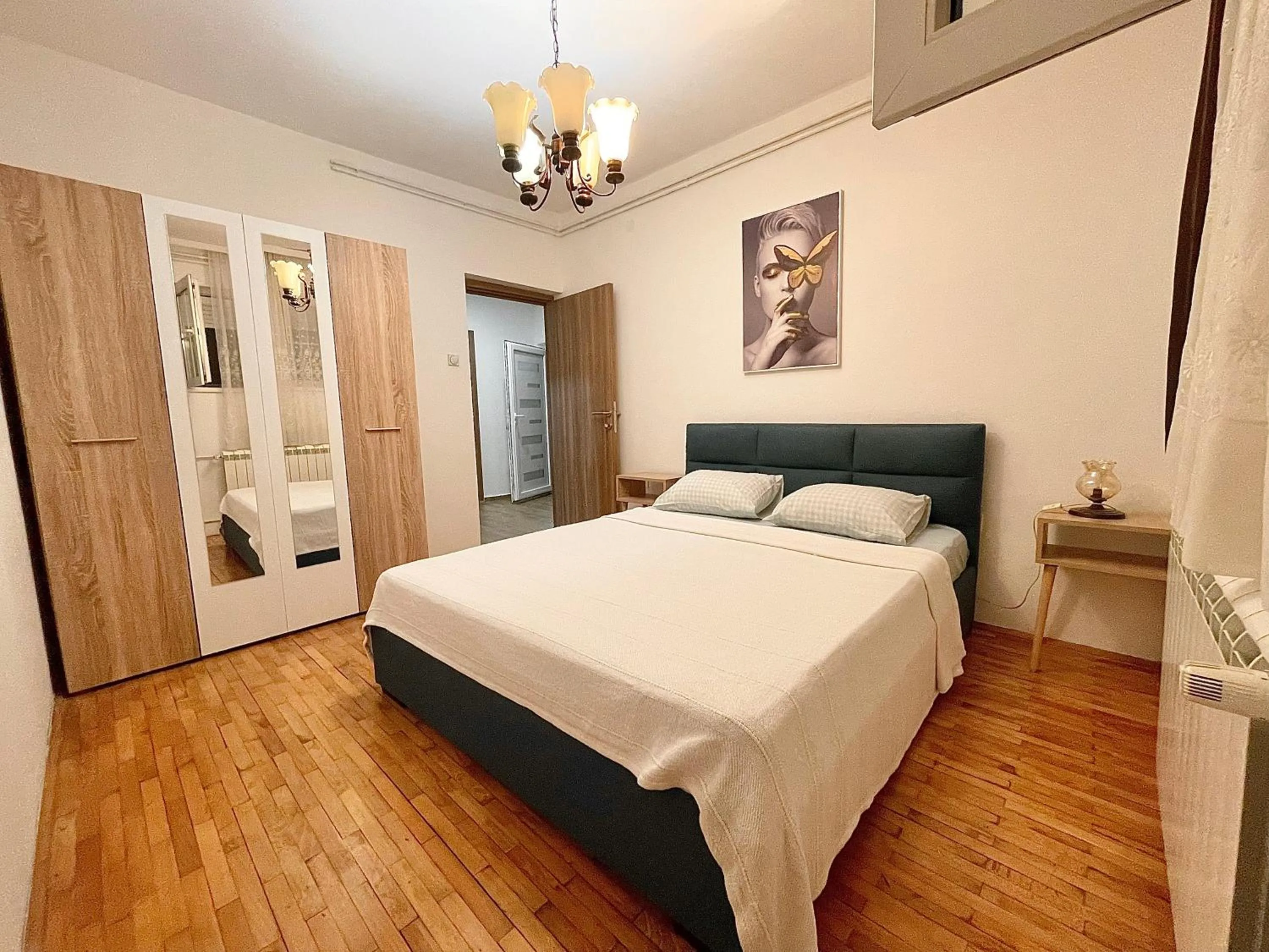 Bed in Apartment Milos