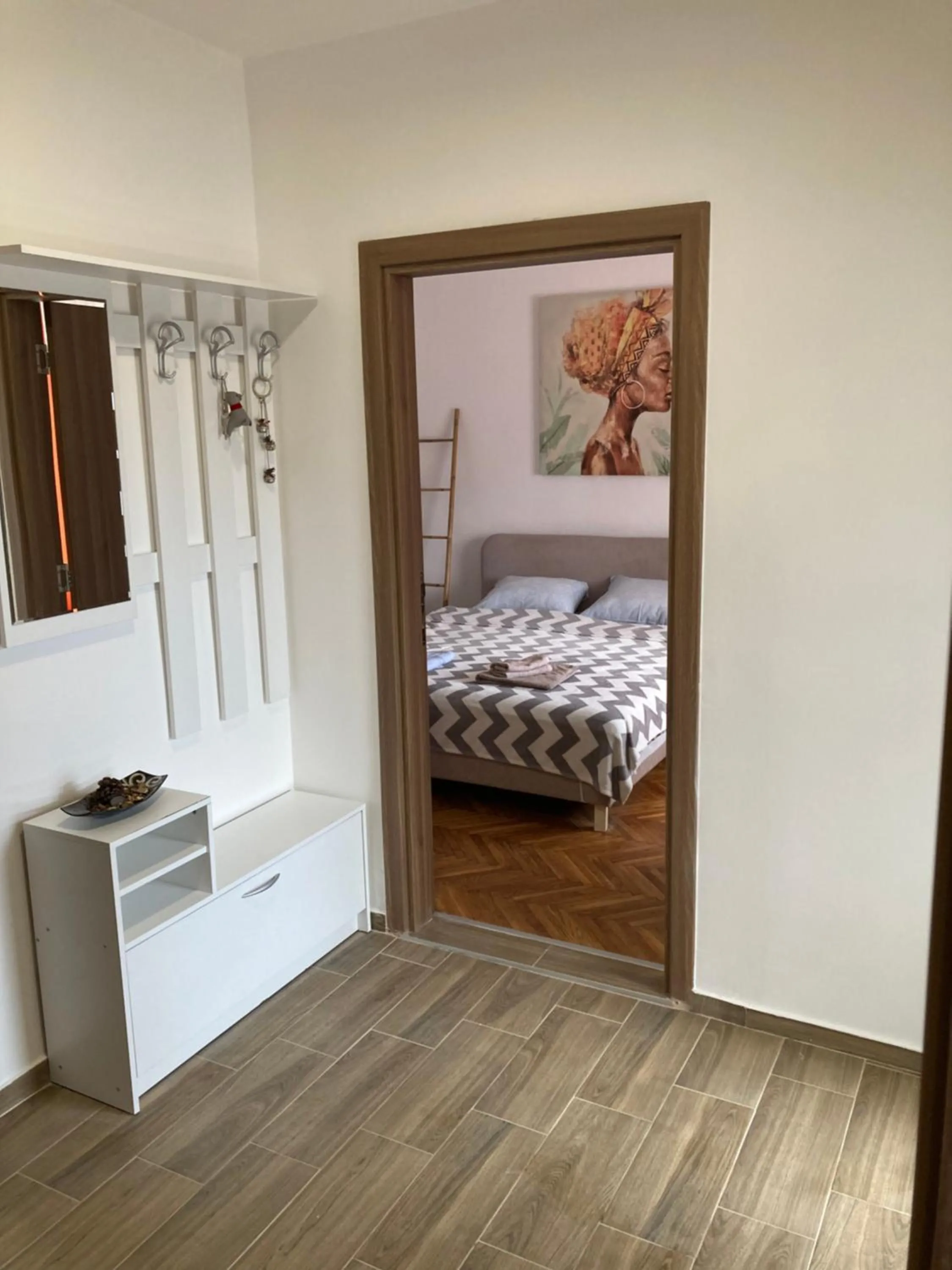 Bed in Apartment Milos