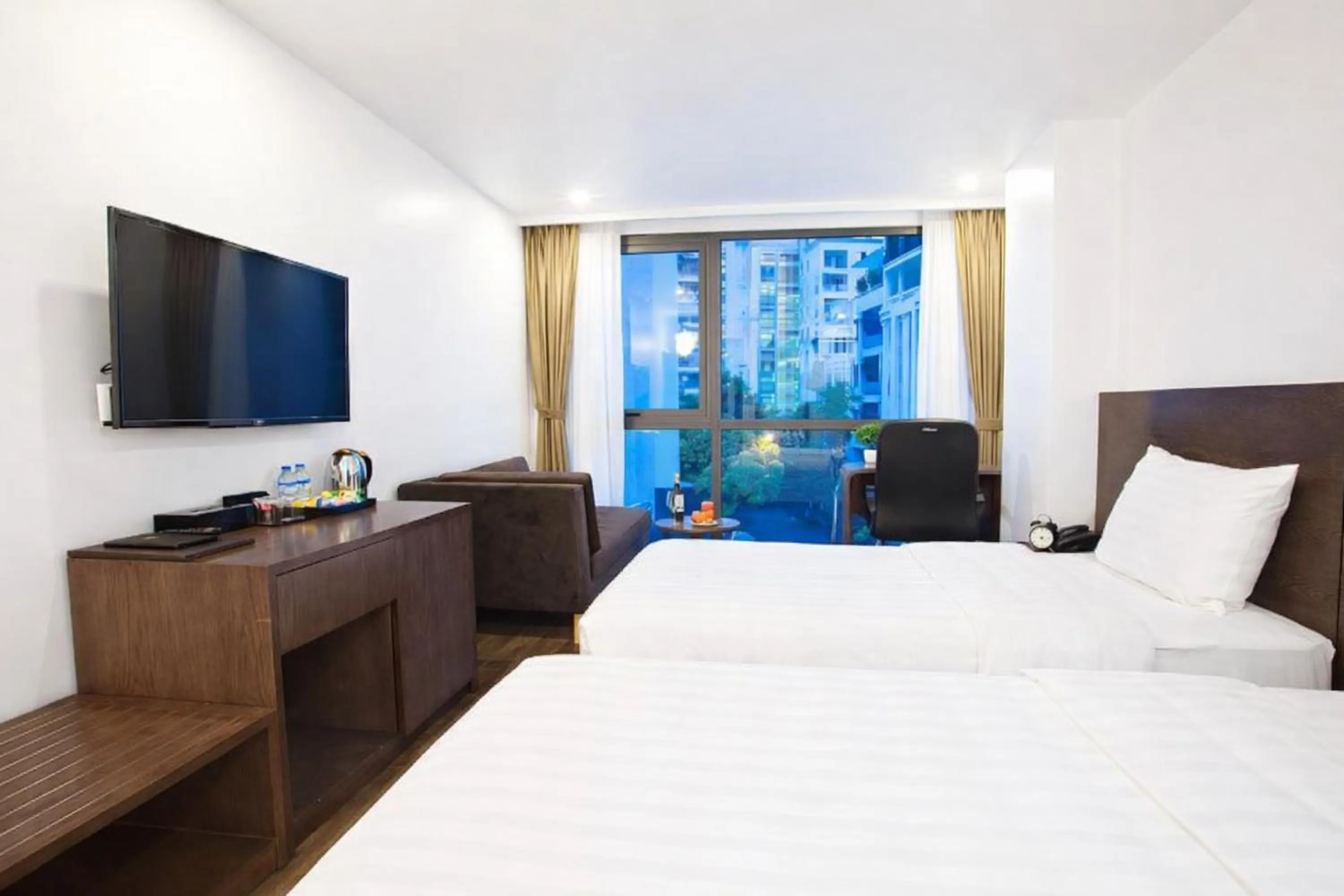 Bed in Inearth Hotel - 华夏商务酒店