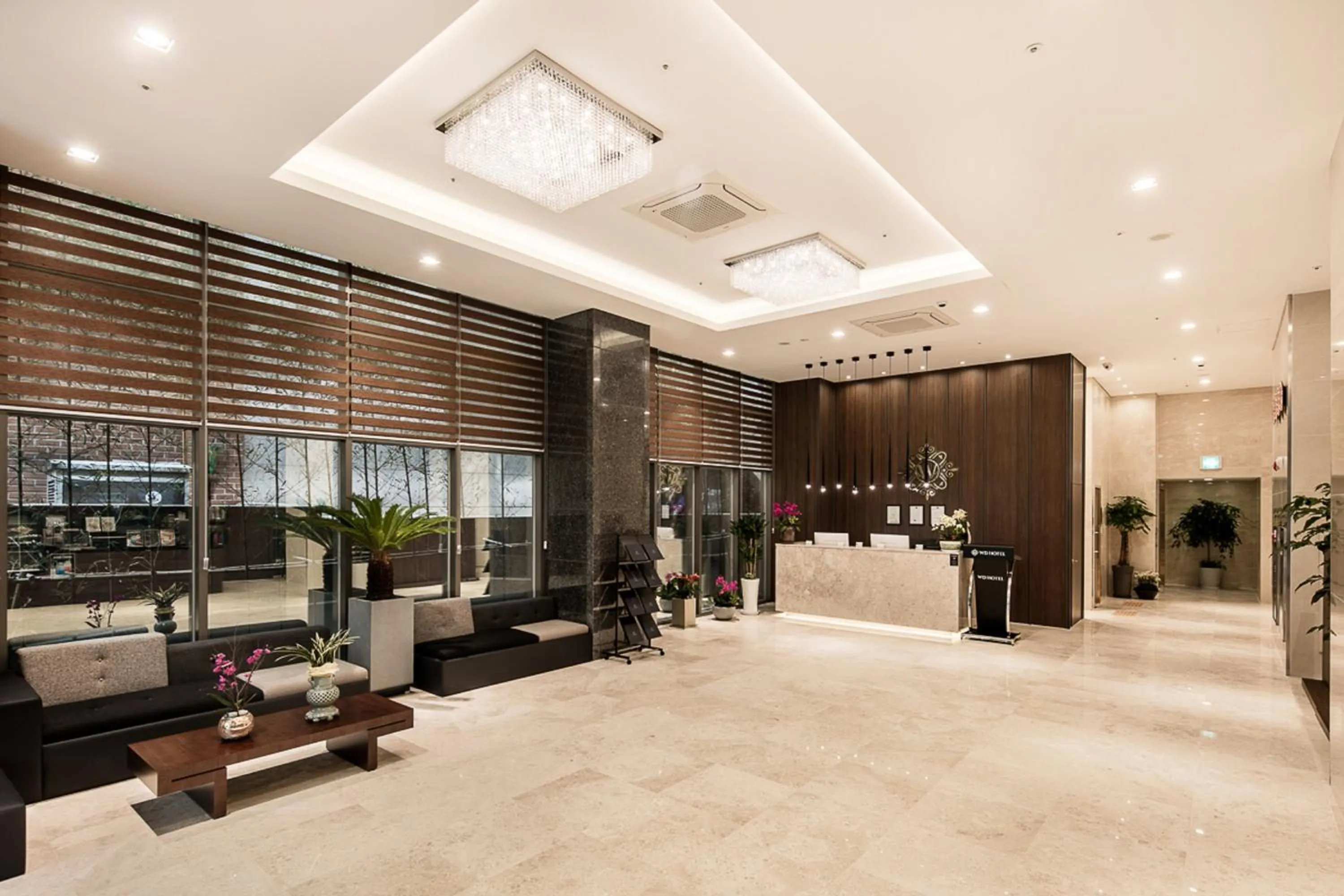 Lobby or reception in WD Hotel