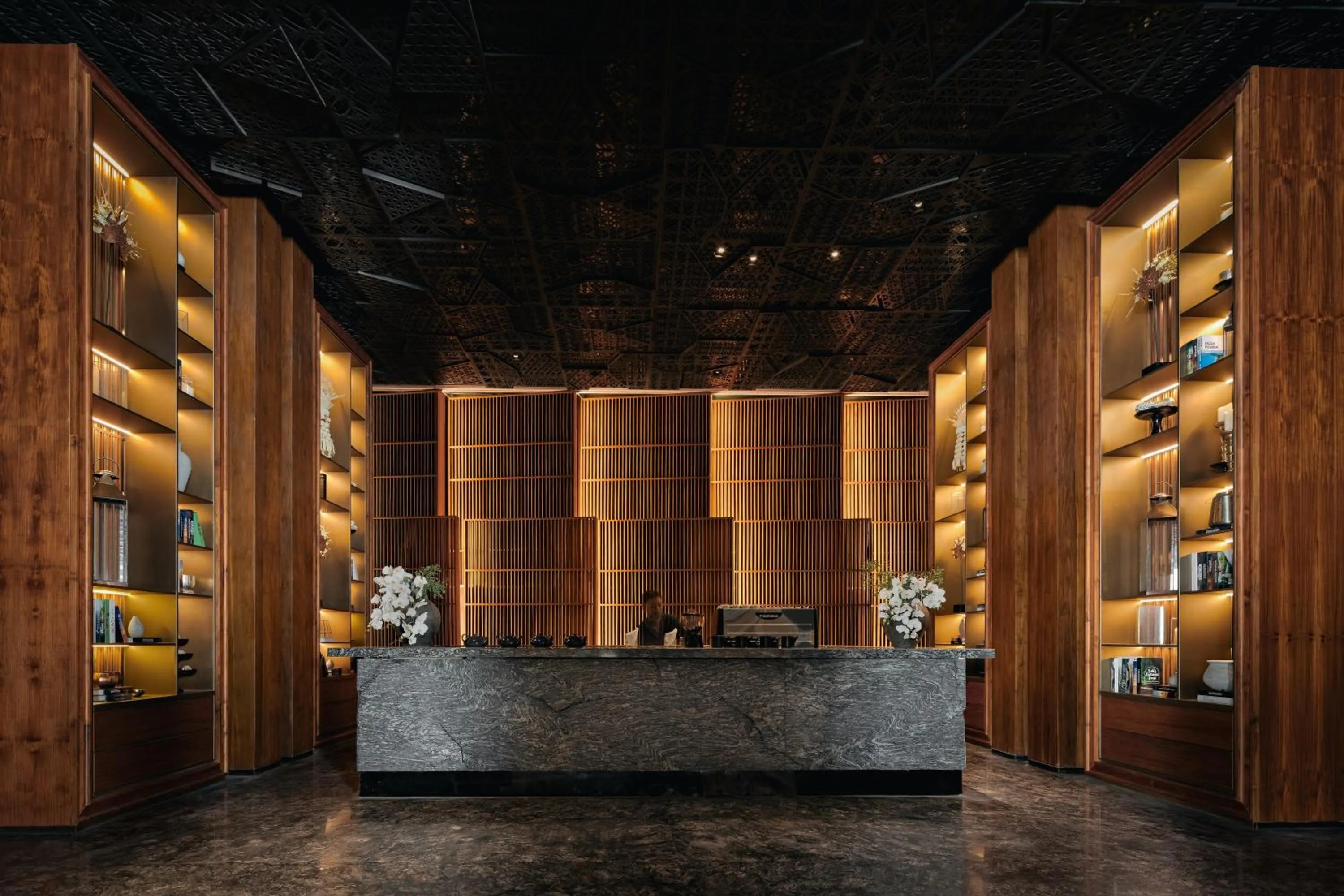 Library in Bali Beach Hotel