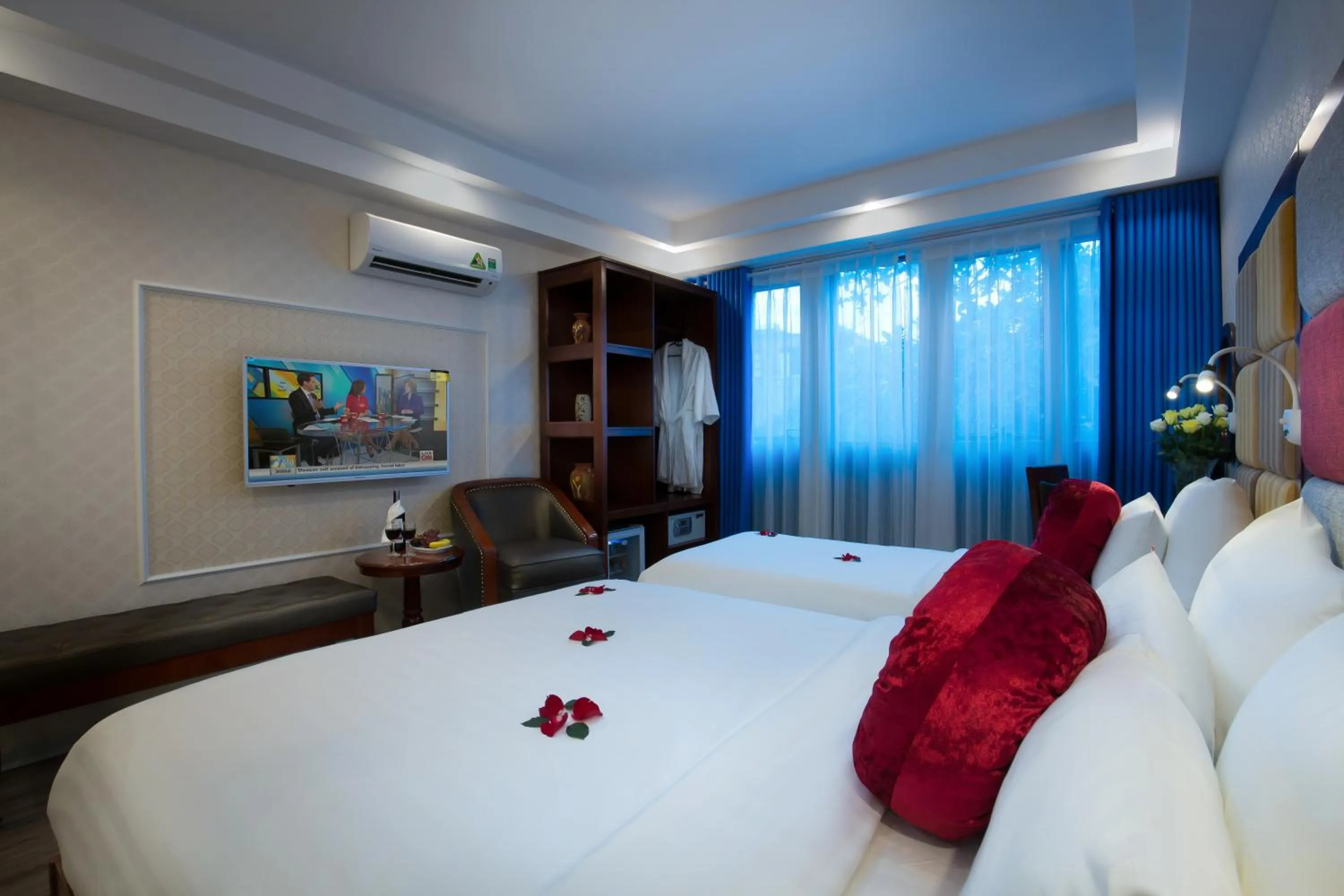 Bed in Lavender Boutique House