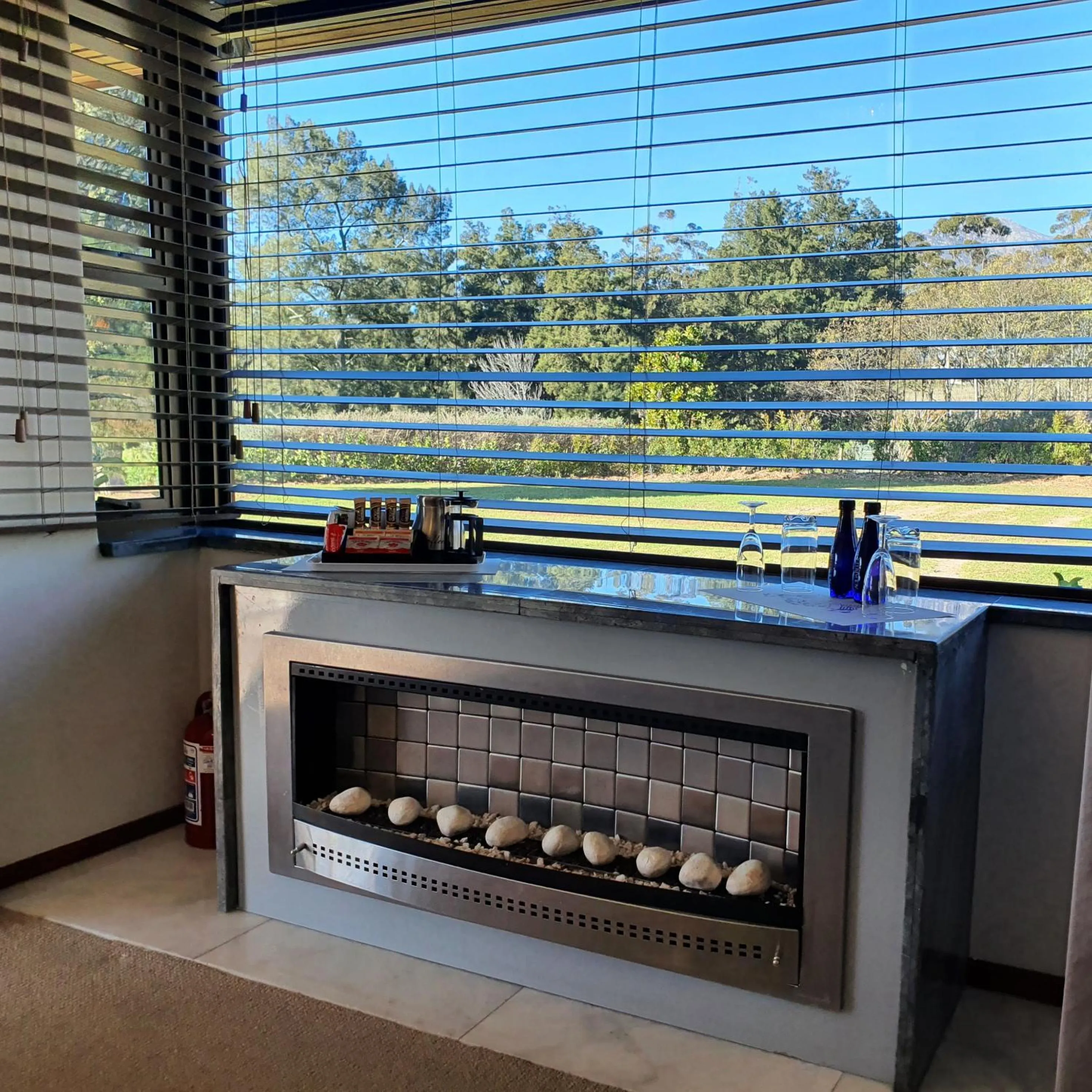 fireplace in Slaley Country House