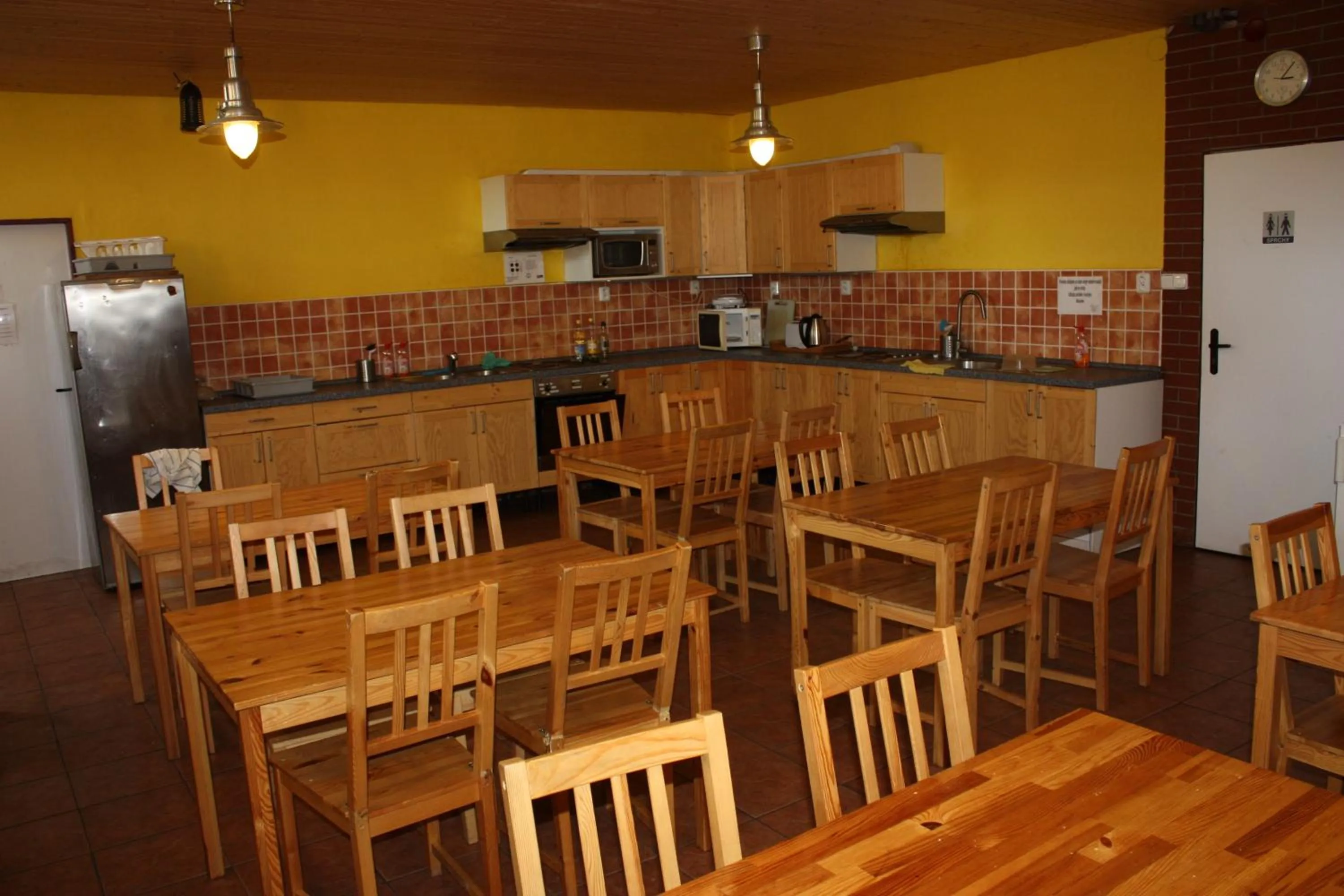 Communal kitchen in Sporthotel BK Pod Lipou