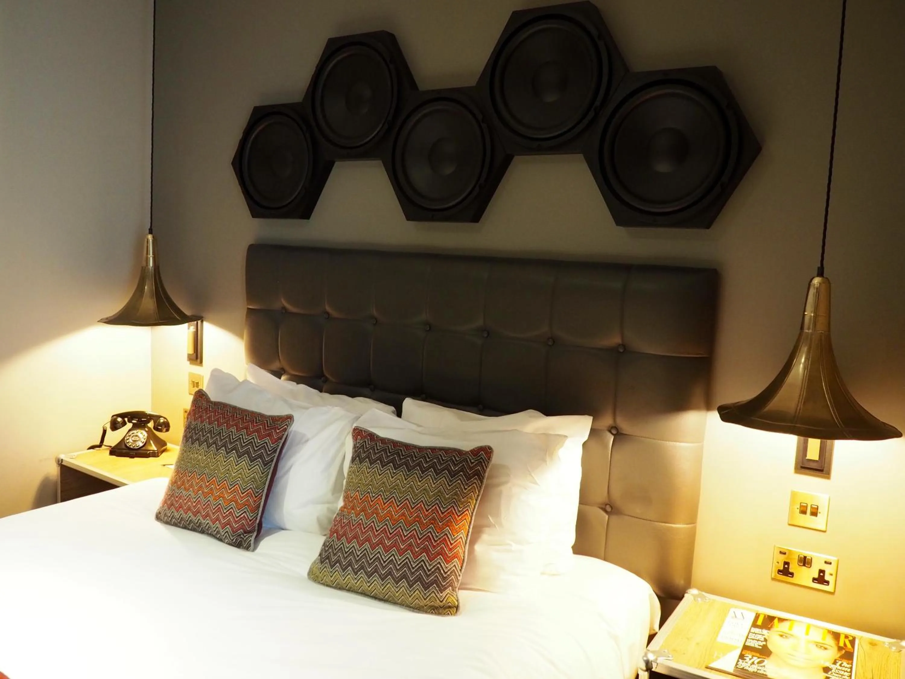 Decorative detail, Bed in Hotel Indigo - Cardiff by IHG