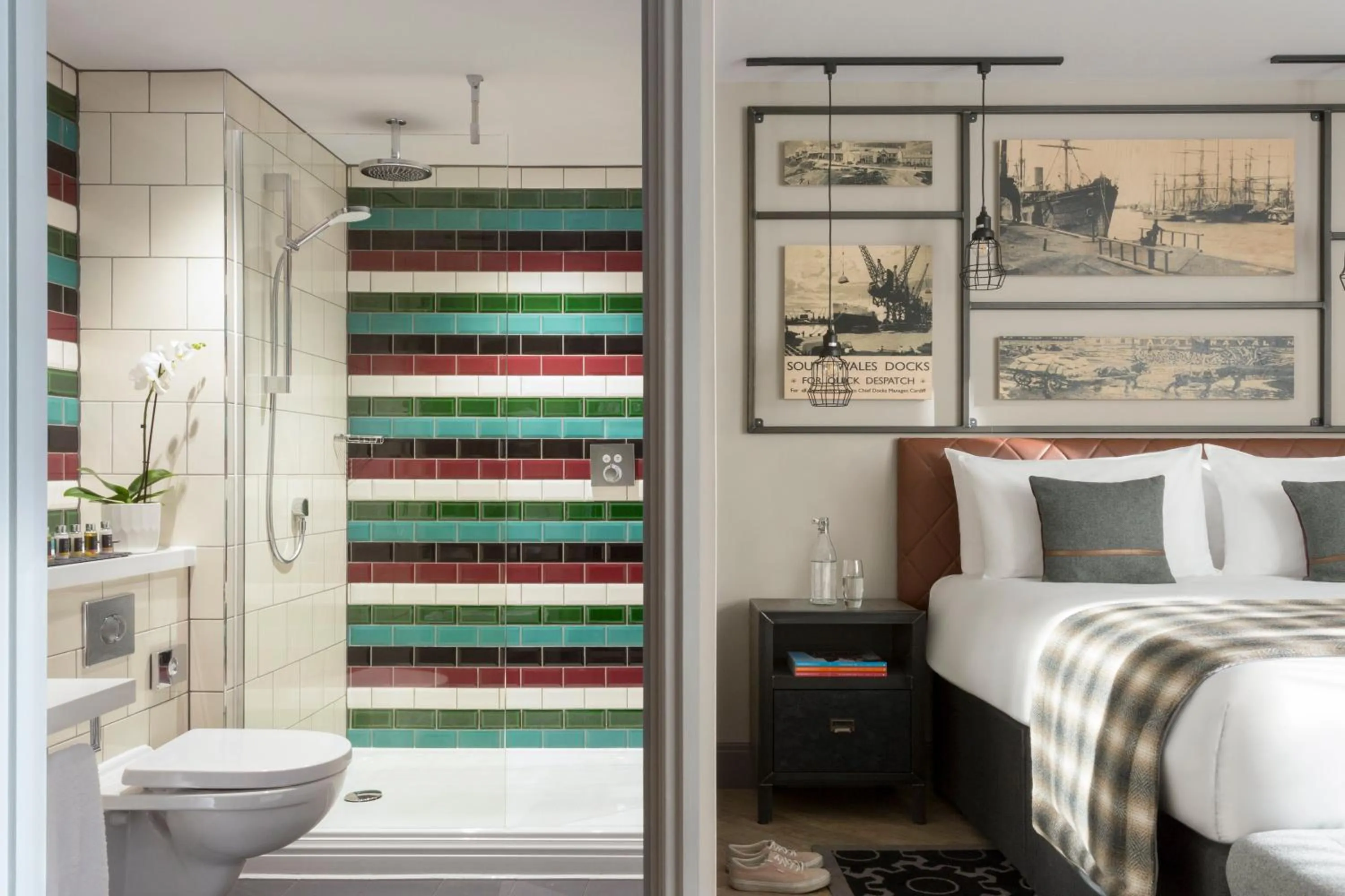 Photo of the whole room, Bed in Hotel Indigo - Cardiff by IHG