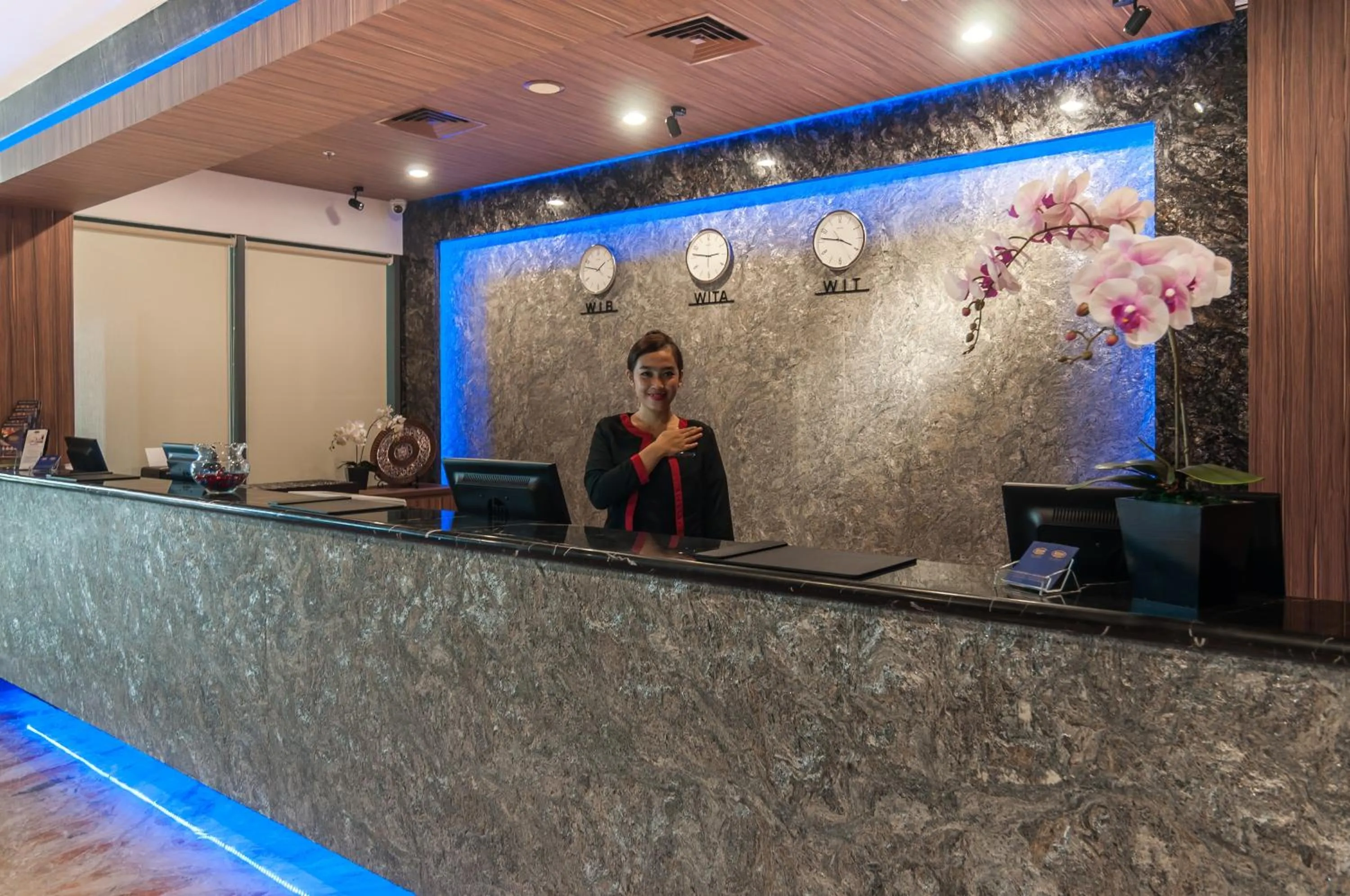 Lobby or reception in Arthama Hotels Makassar