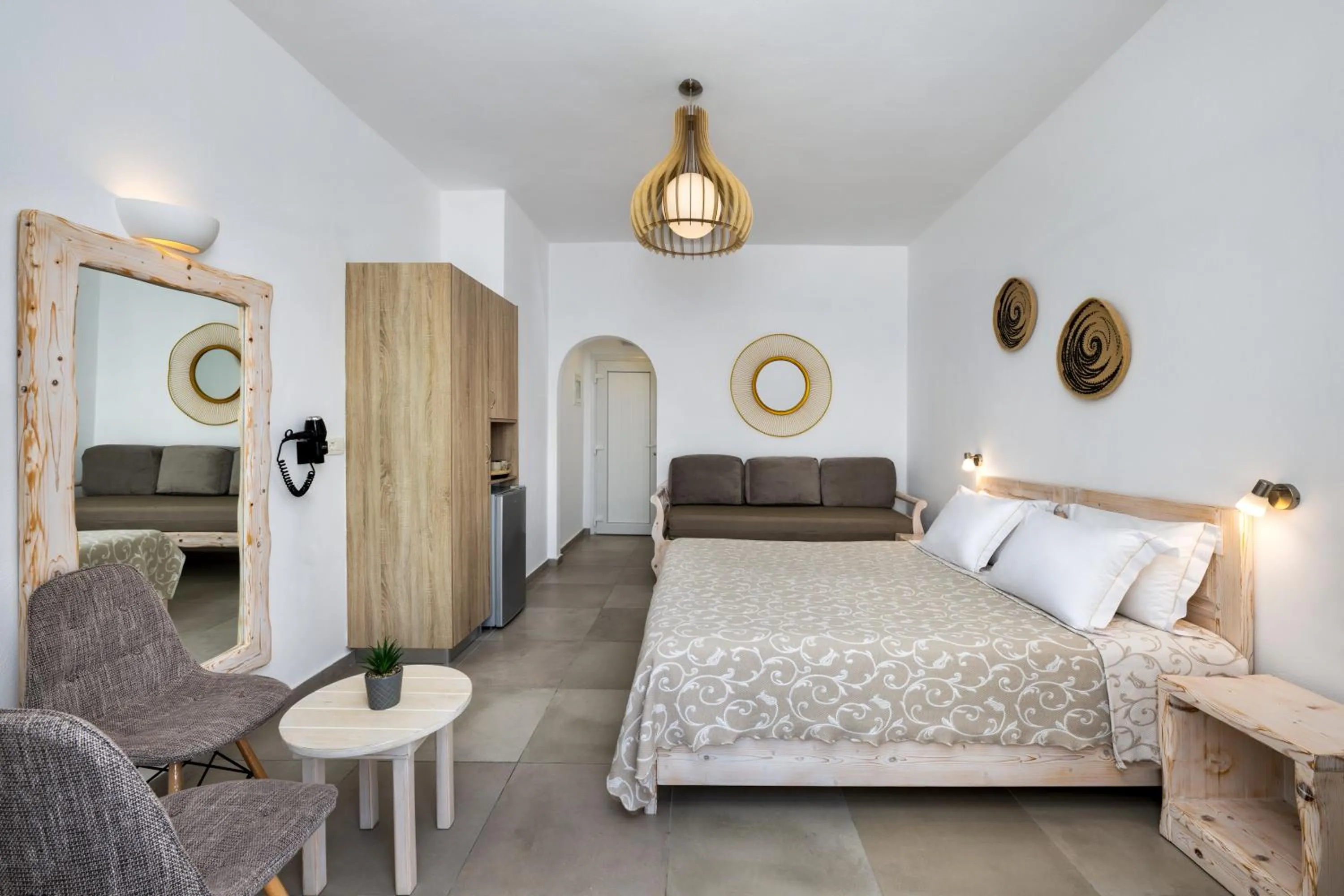 Bedroom, Bed in Villa Thiranthemis