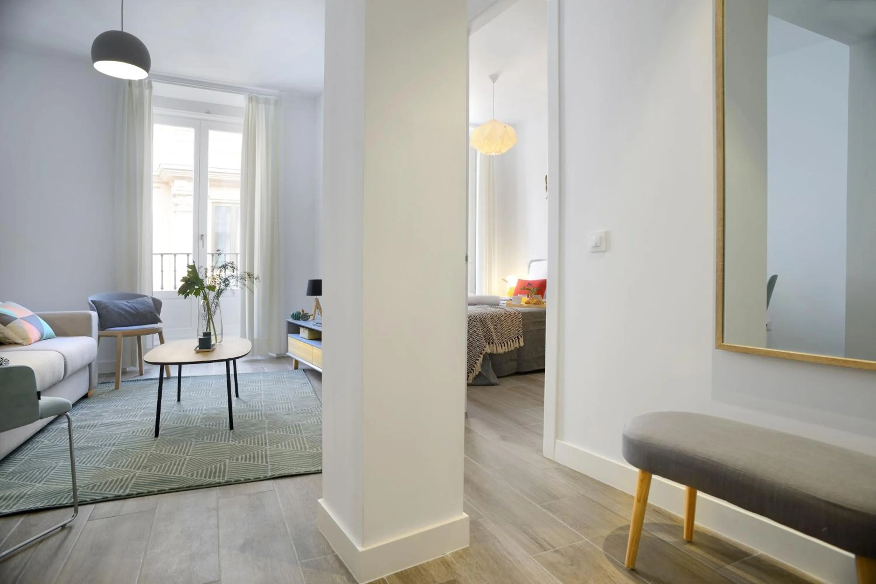 Property building, Bed in nQn Aparts & Suites Madrid