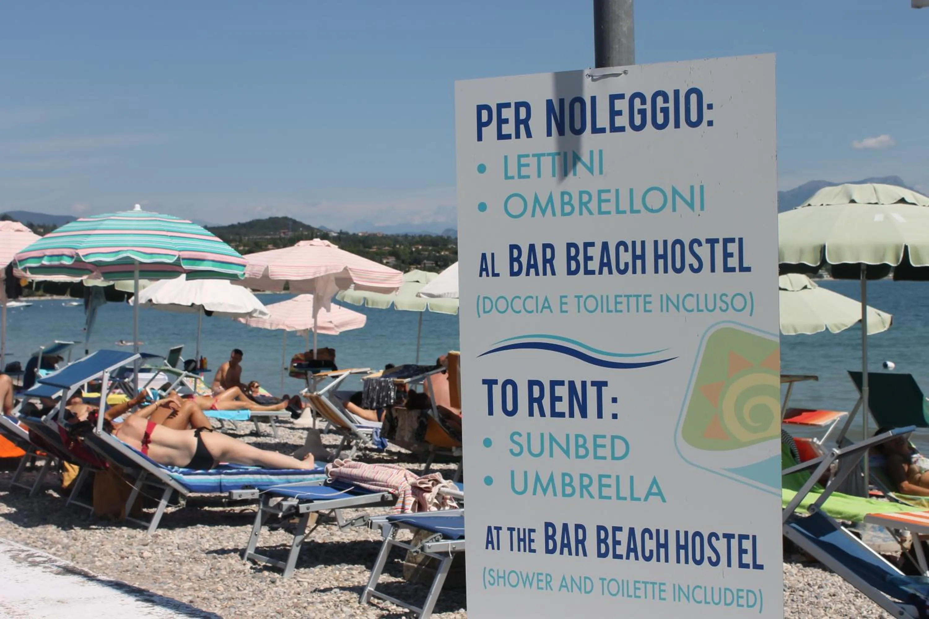 Beach in Lake Garda Beach Hostel