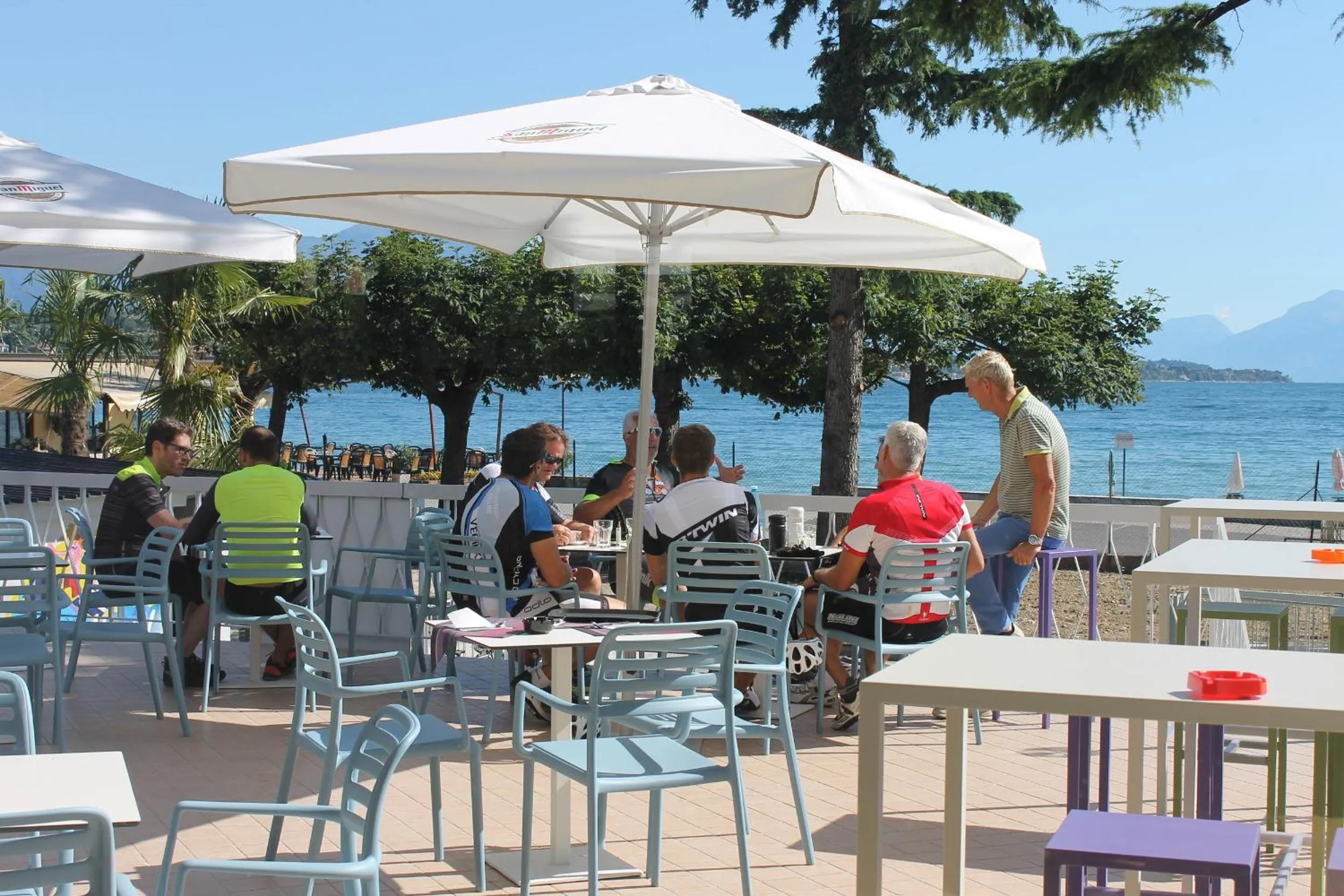 Balcony/Terrace in Lake Garda Beach Hostel