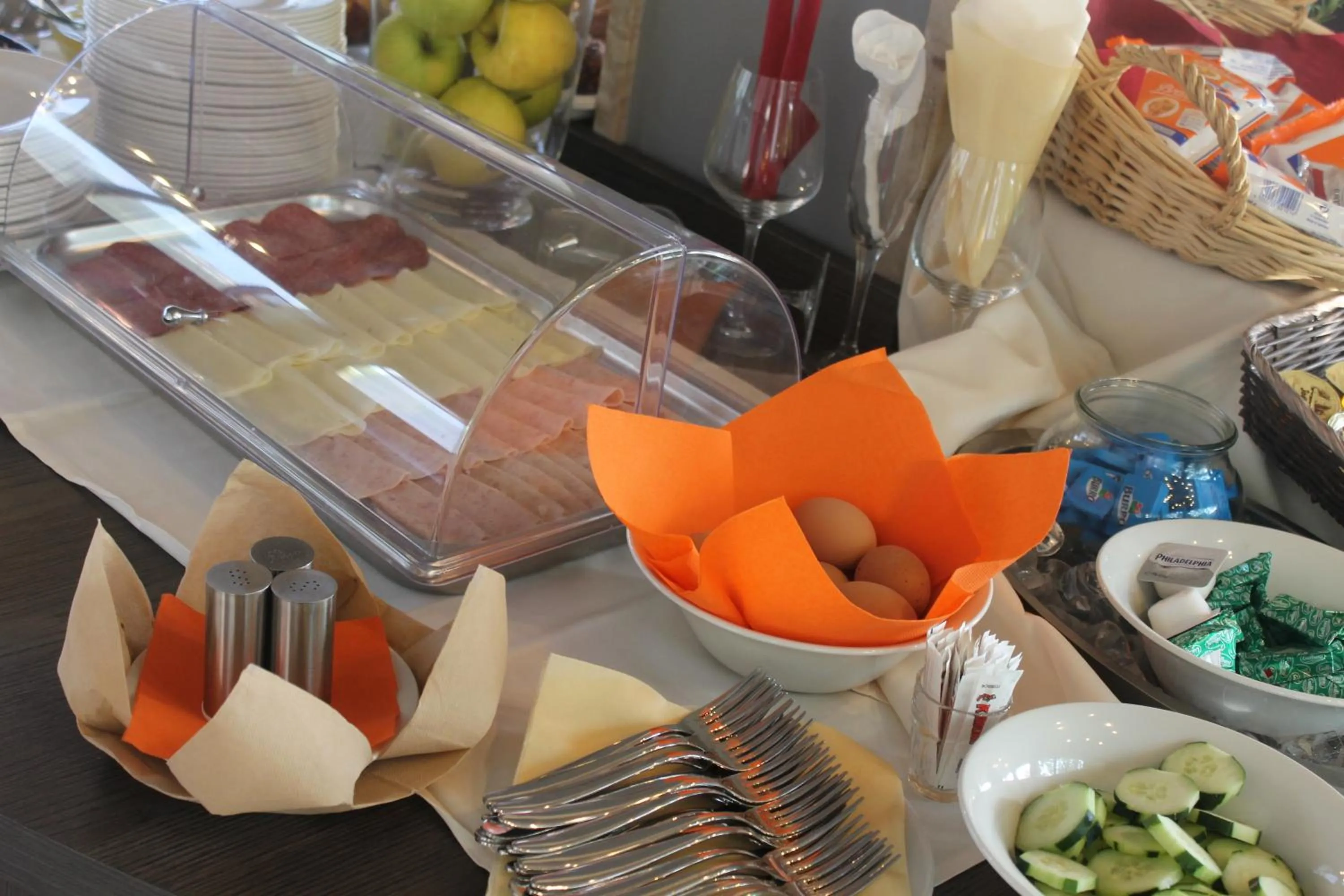 Buffet breakfast in Lake Garda Beach Hostel