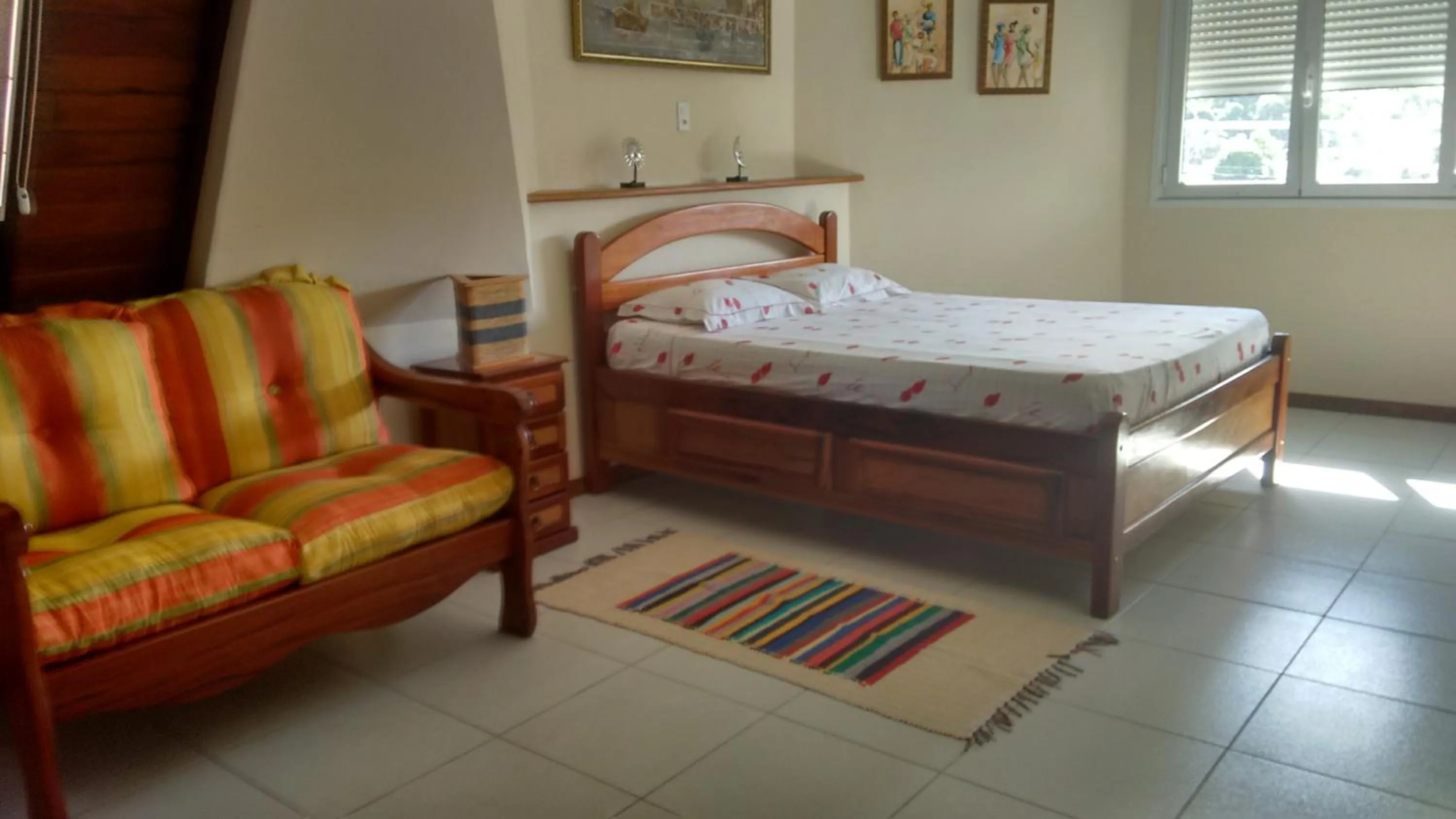 Bed in Pousada Castelinho