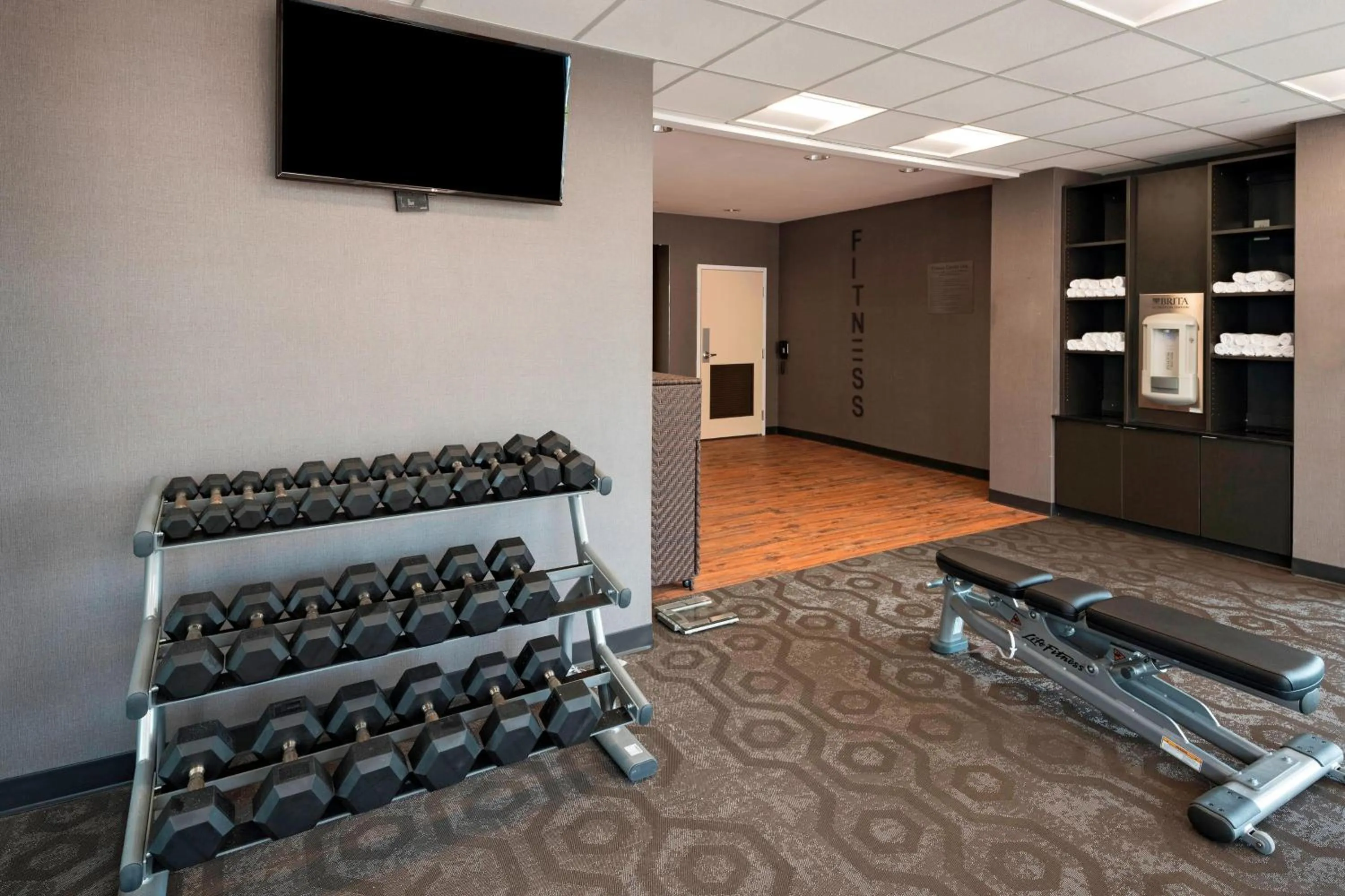 Fitness centre/facilities in Fairfield Inn & Suites by Marriott Dublin