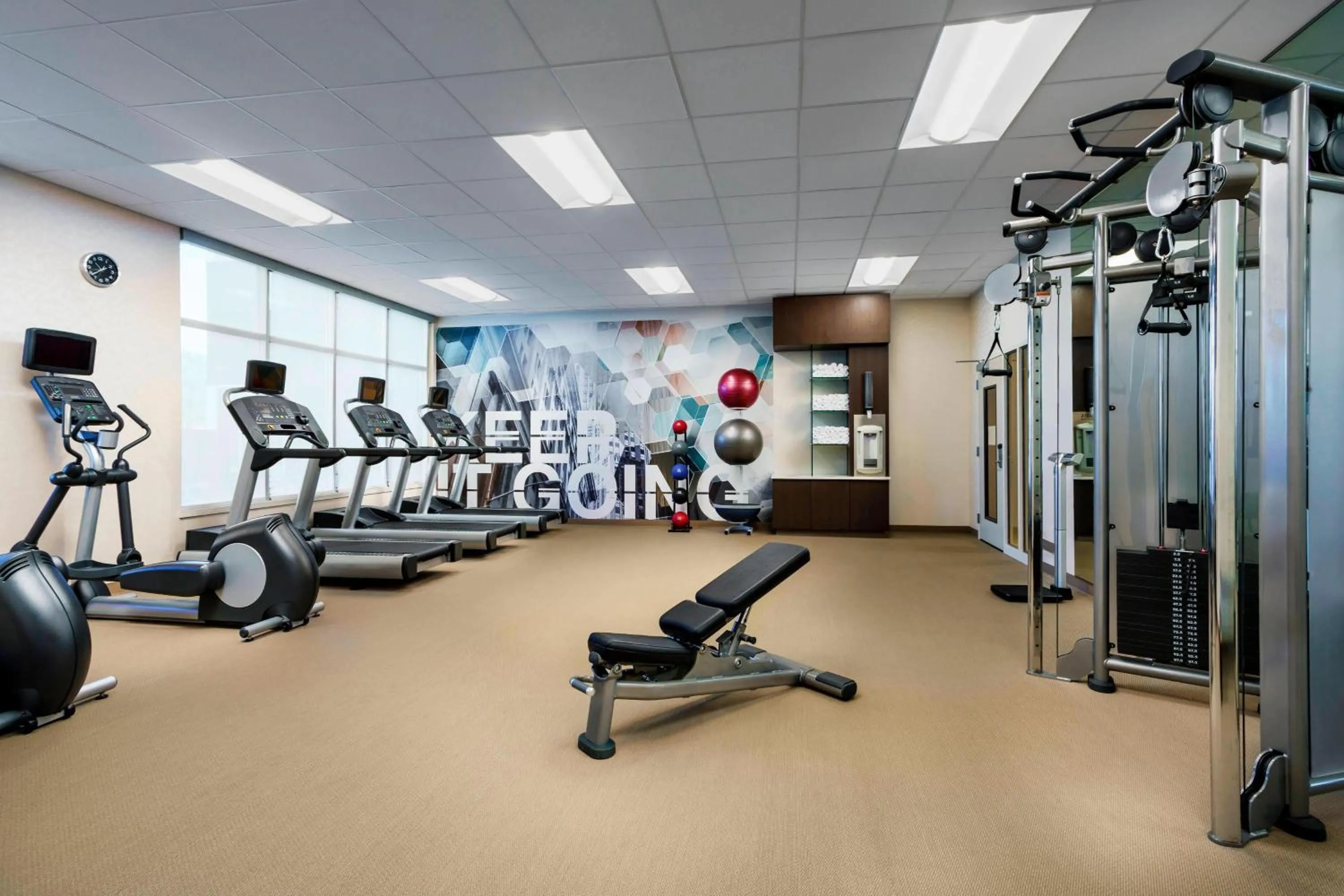 Fitness centre/facilities in SpringHill Suites by Marriott Belmont Redwood Shores