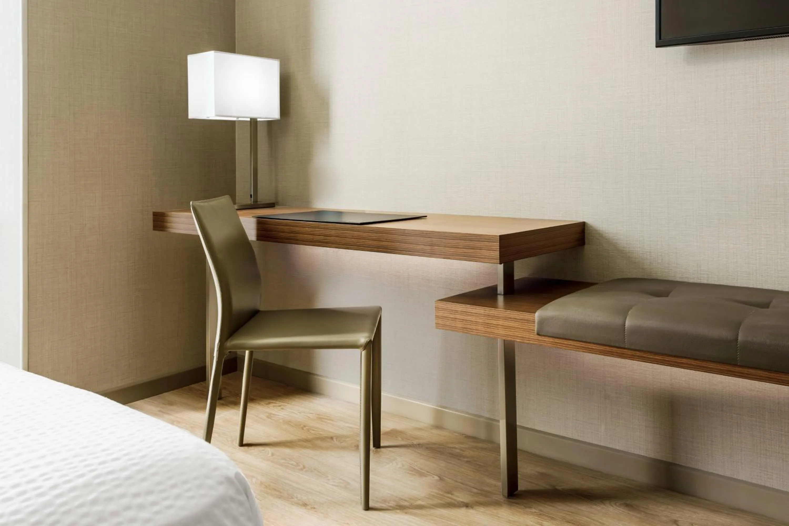 Photo of the whole room, Bed in AC Hotel by Marriott San Francisco Airport/Oyster Point Waterfront