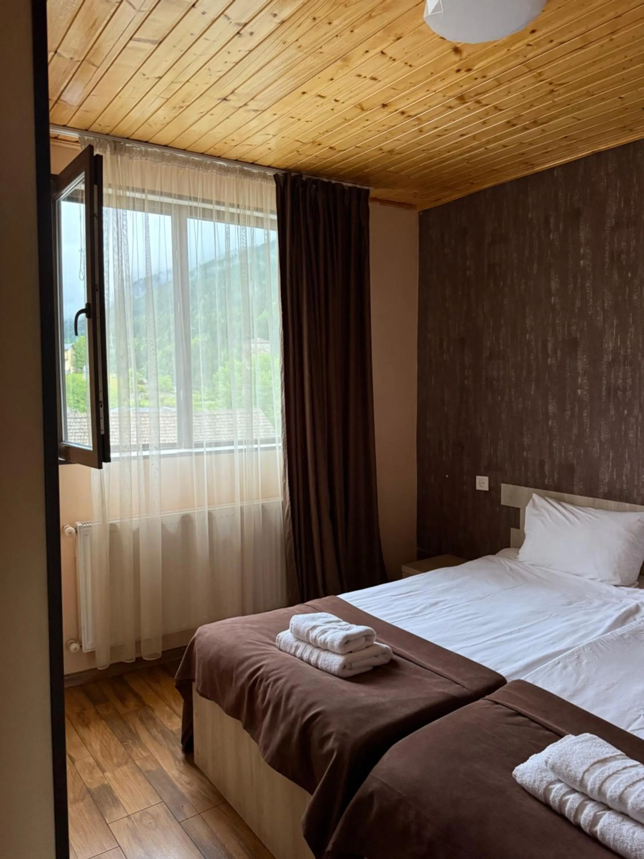 Bed in Hotel Svanseti