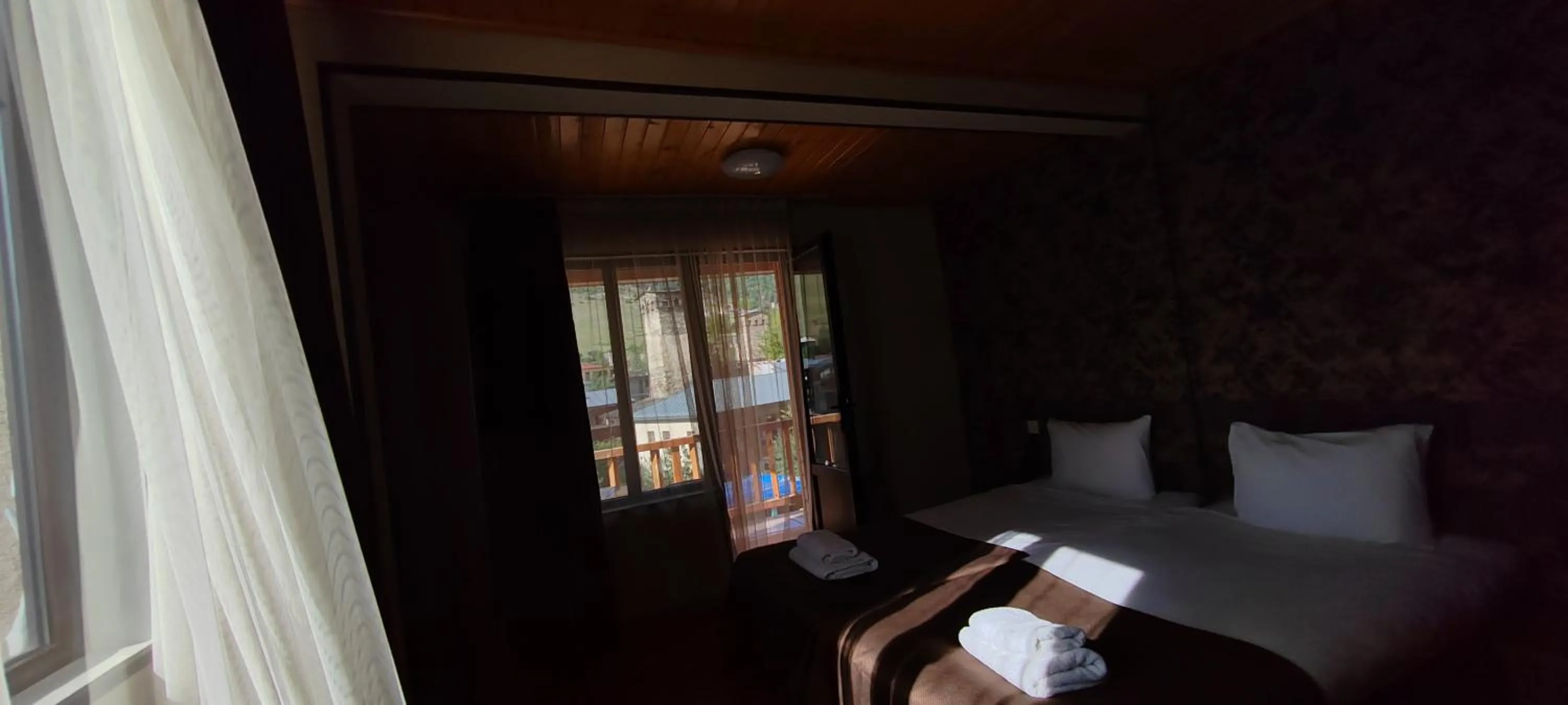 Bed in Hotel Svanseti