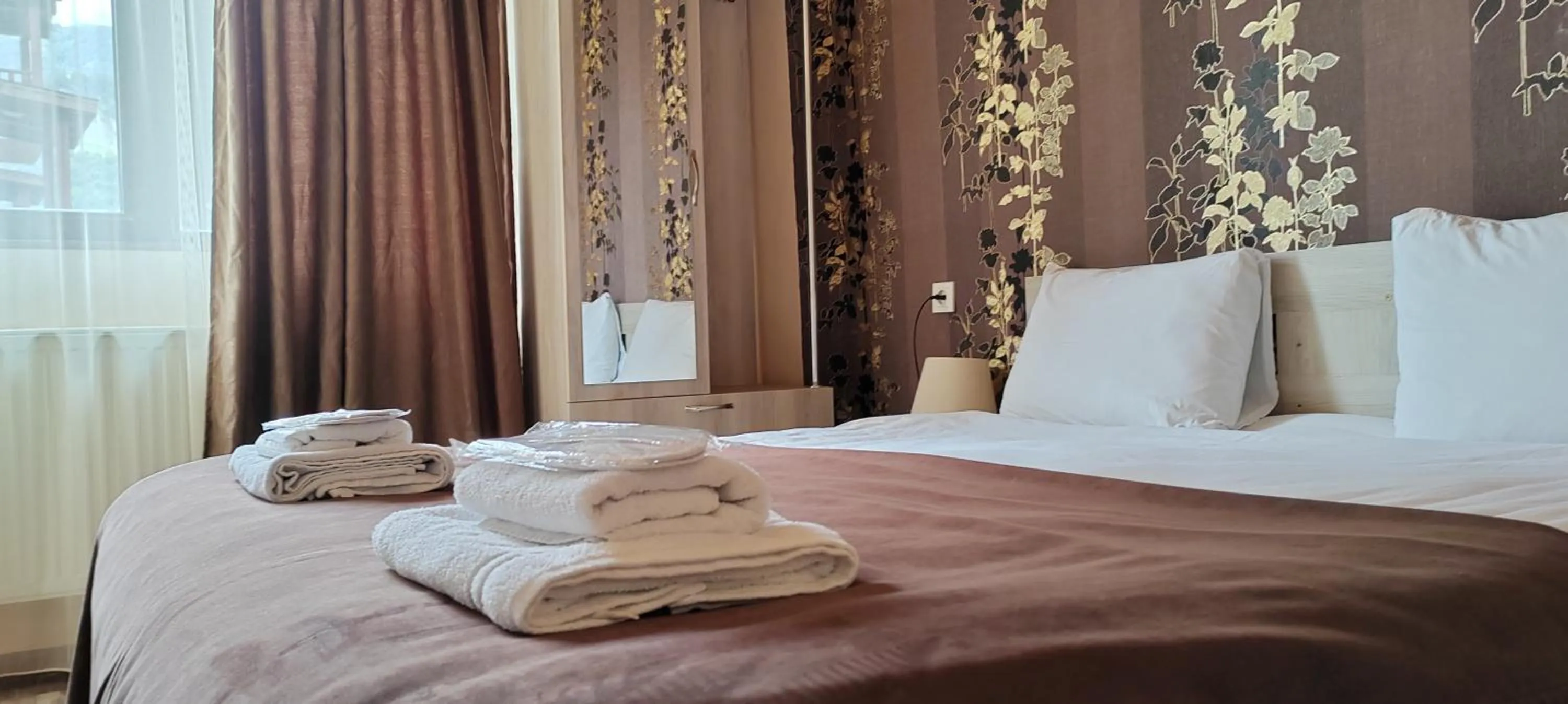 Bed in Hotel Svanseti