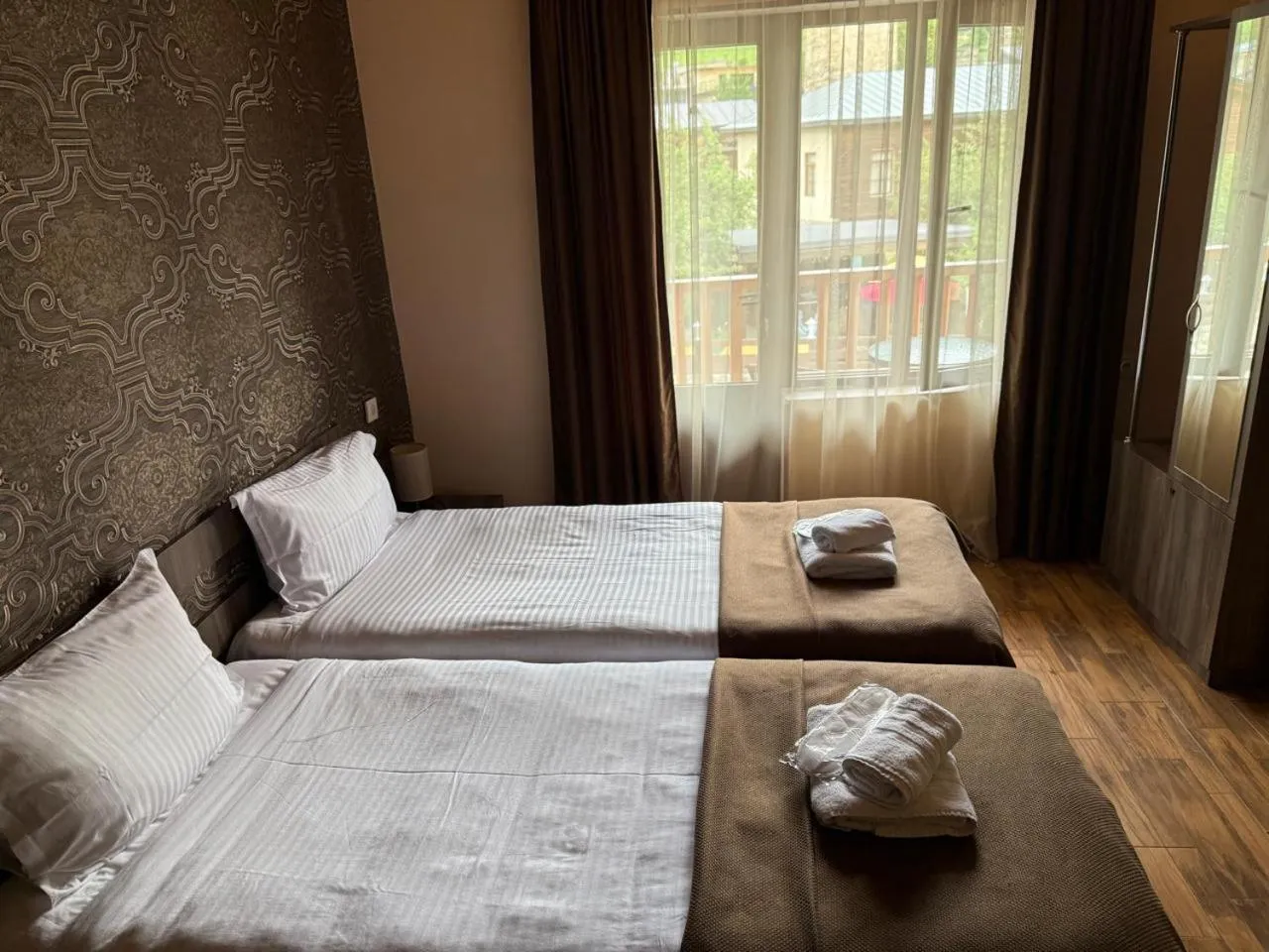 Bed in Hotel Svanseti