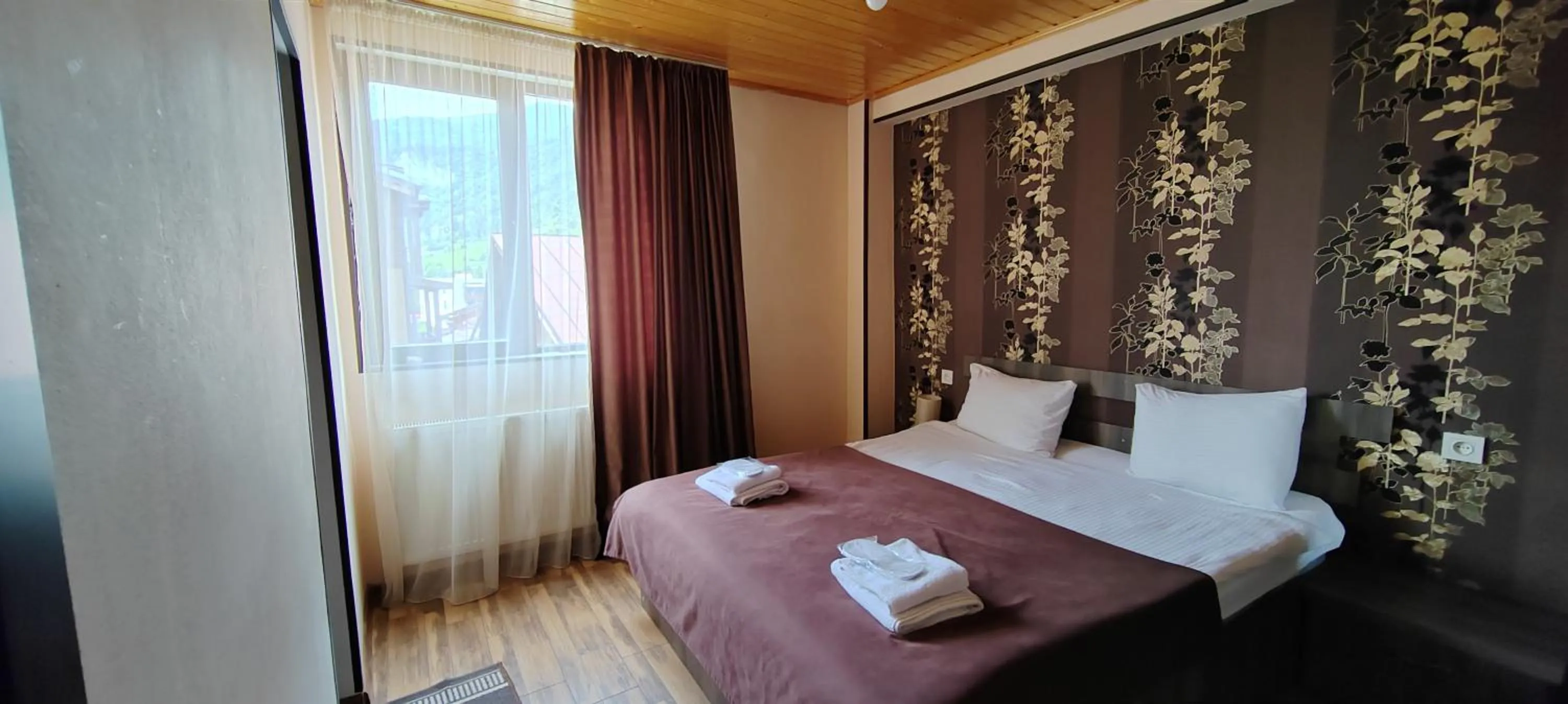 Bed in Hotel Svanseti