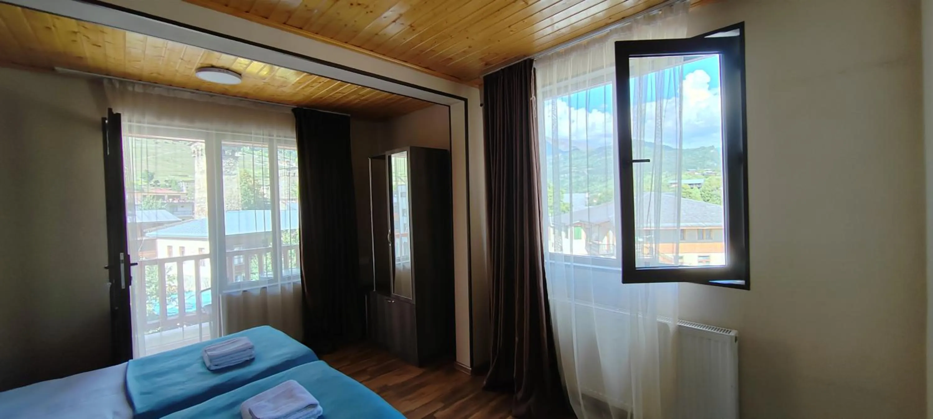 Bed in Hotel Svanseti