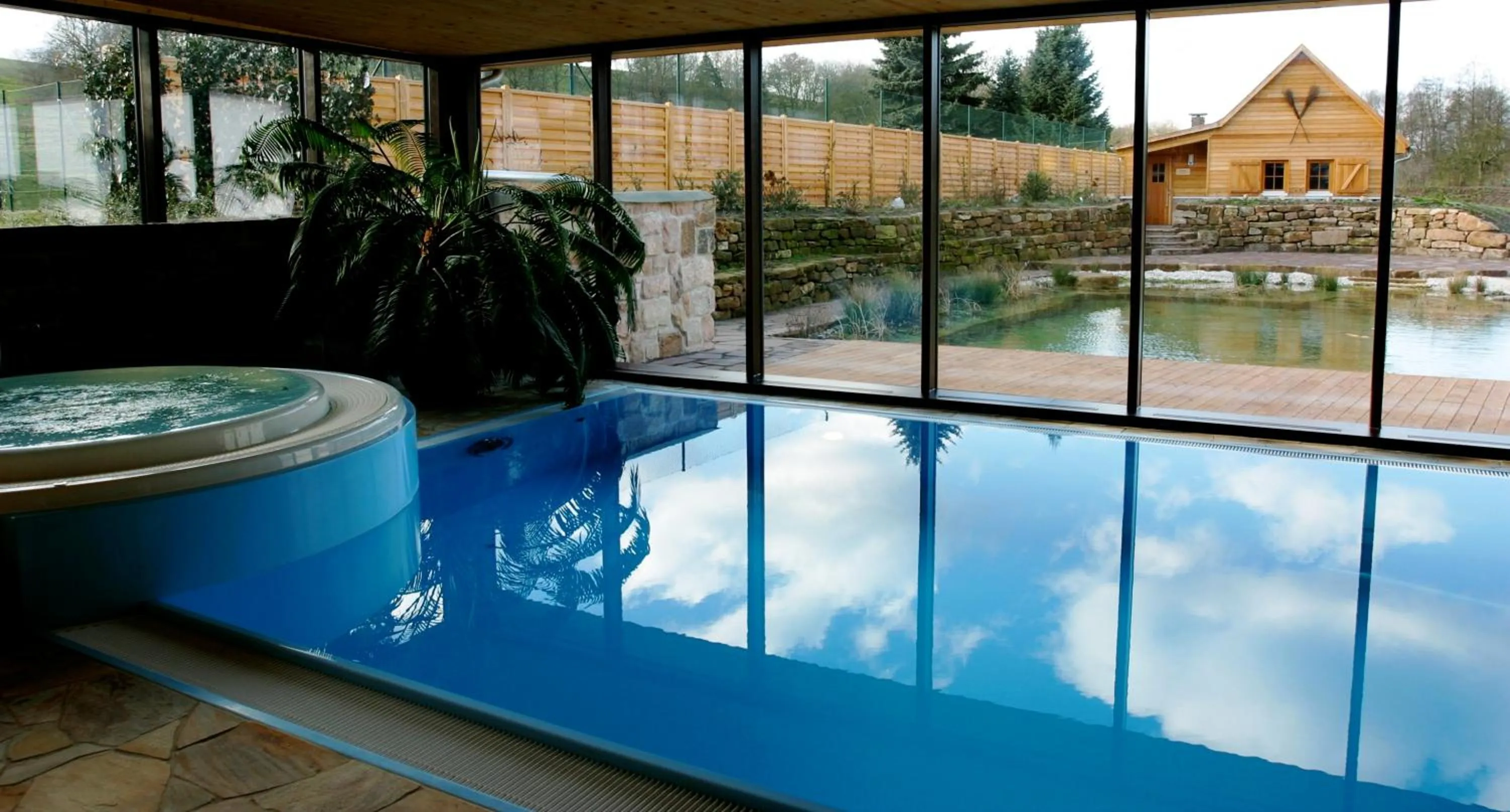 Pool view in Hotel Hammermühle