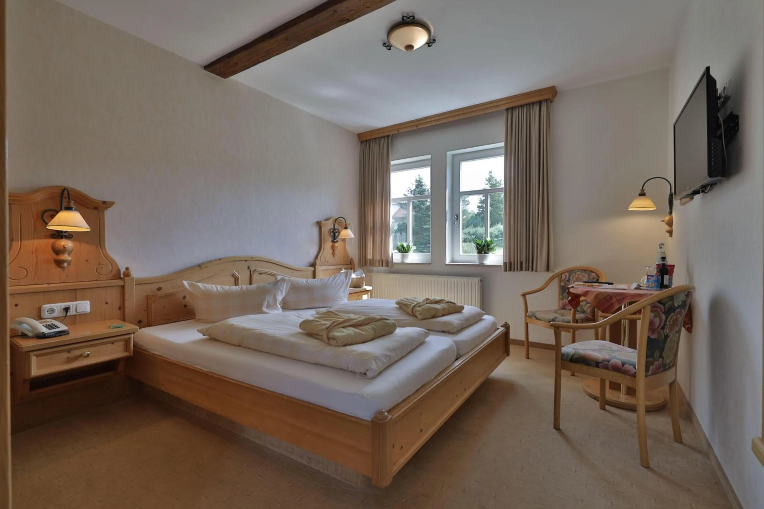 Photo of the whole room, Bed in Hotel Hammermühle