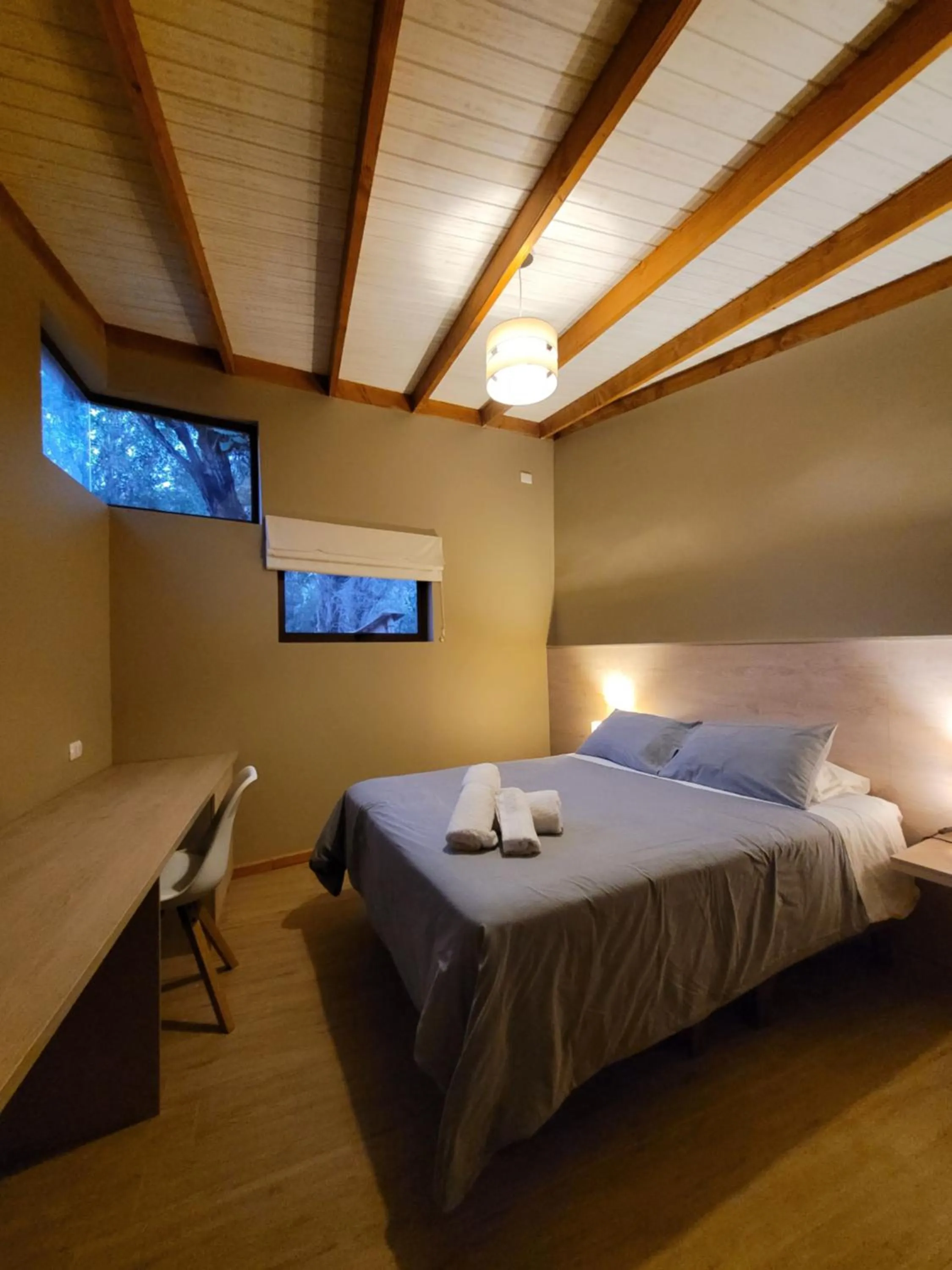 Bed in Hotel El Tesoro de Elqui