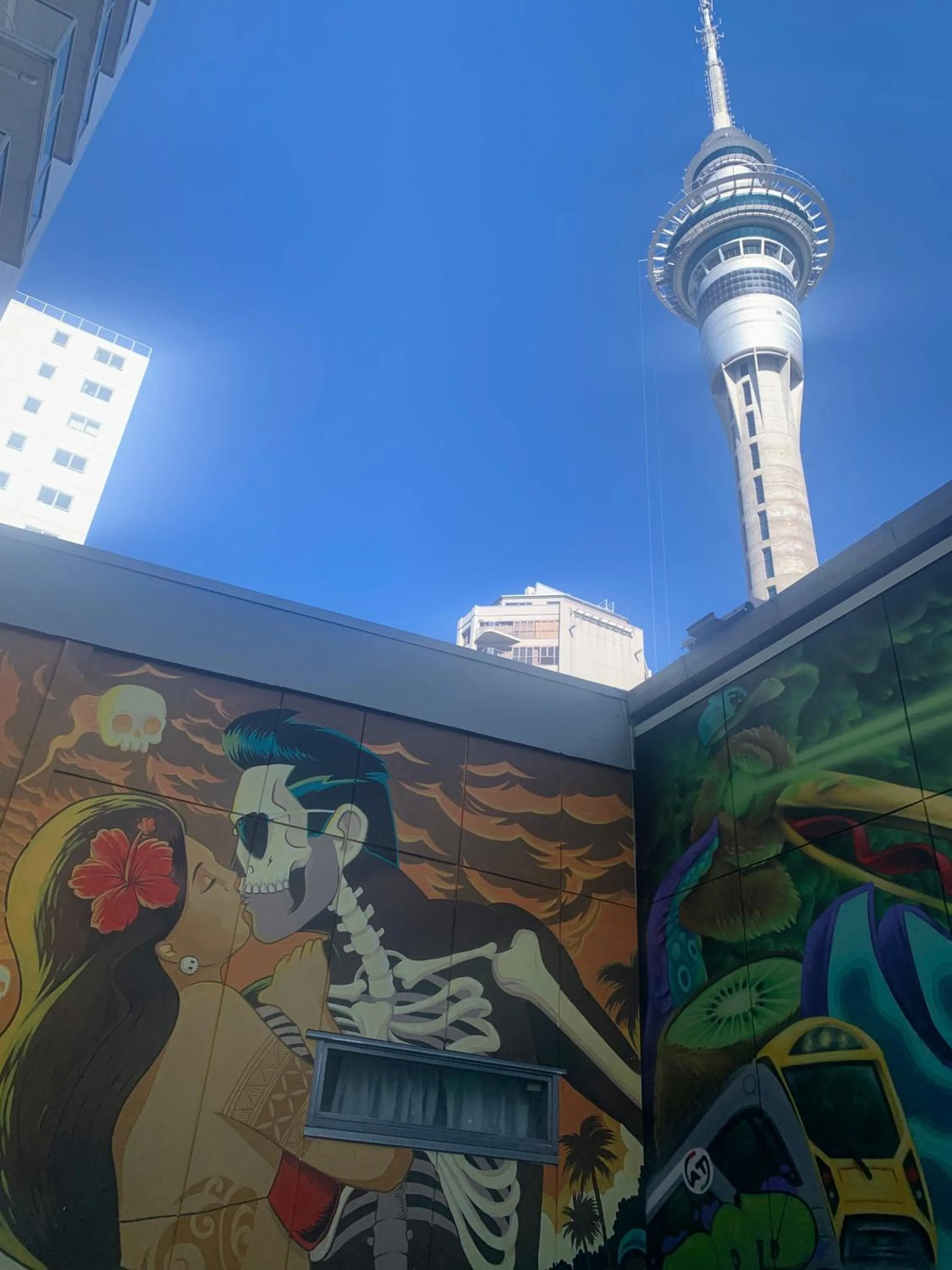 Inner courtyard view in Metro Adventurer Backpackers