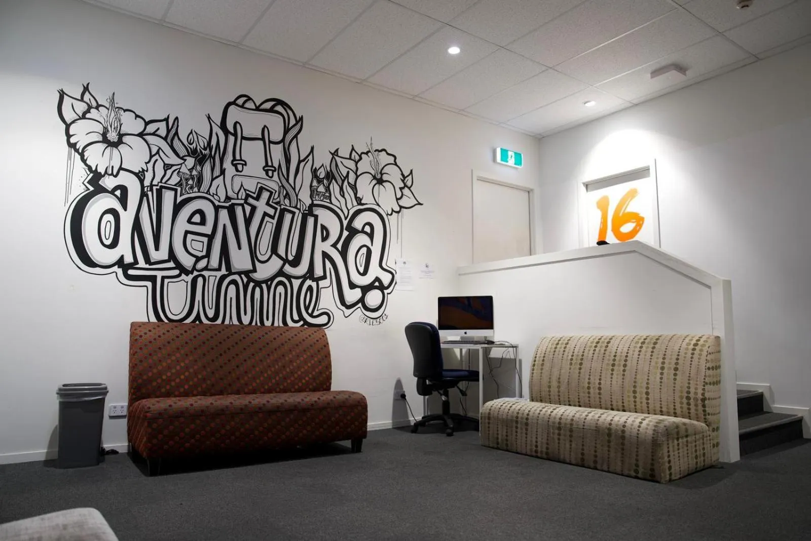 Living room in Metro Adventurer Backpackers