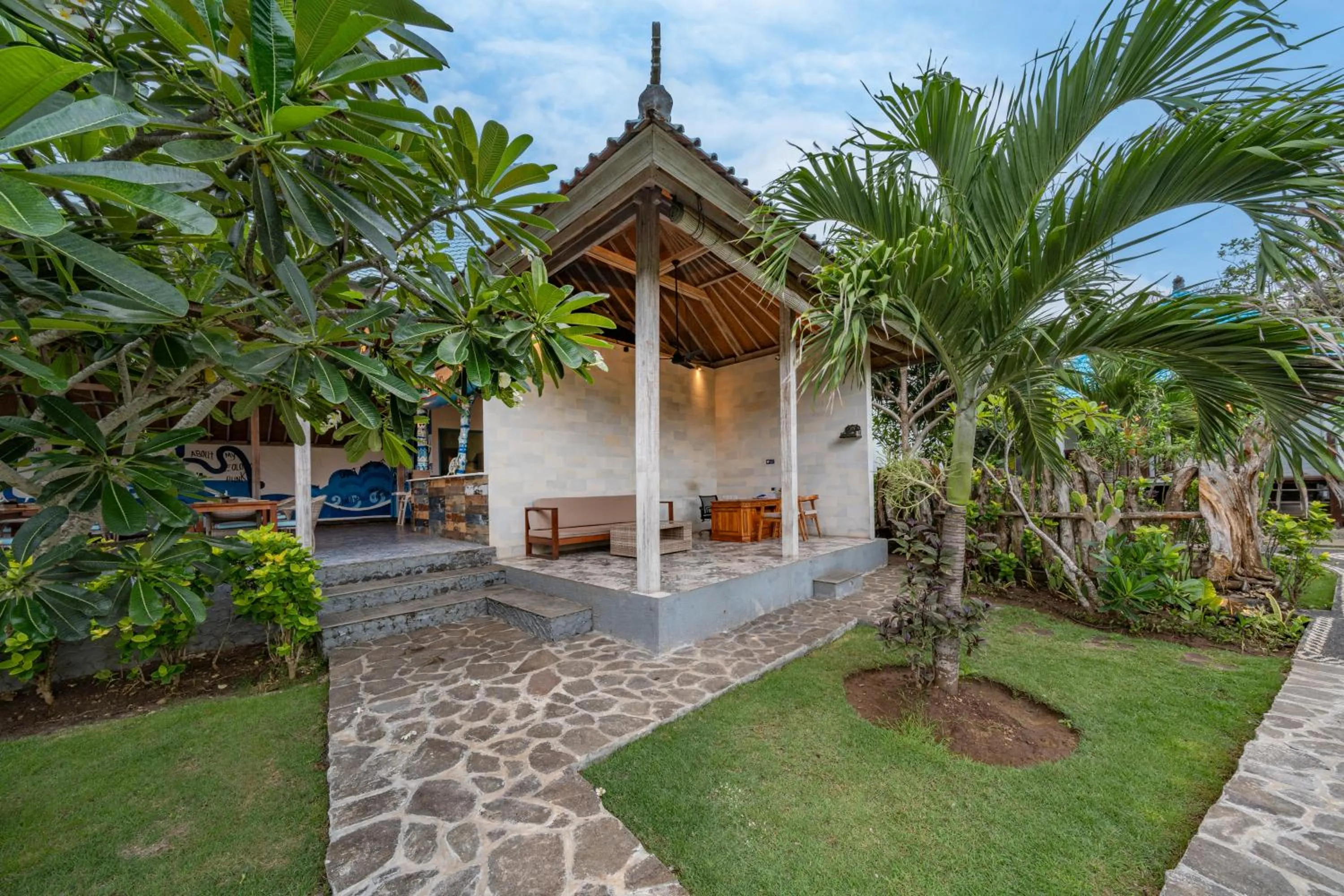 Lobby or reception in The Cubang Hut's Lembongan