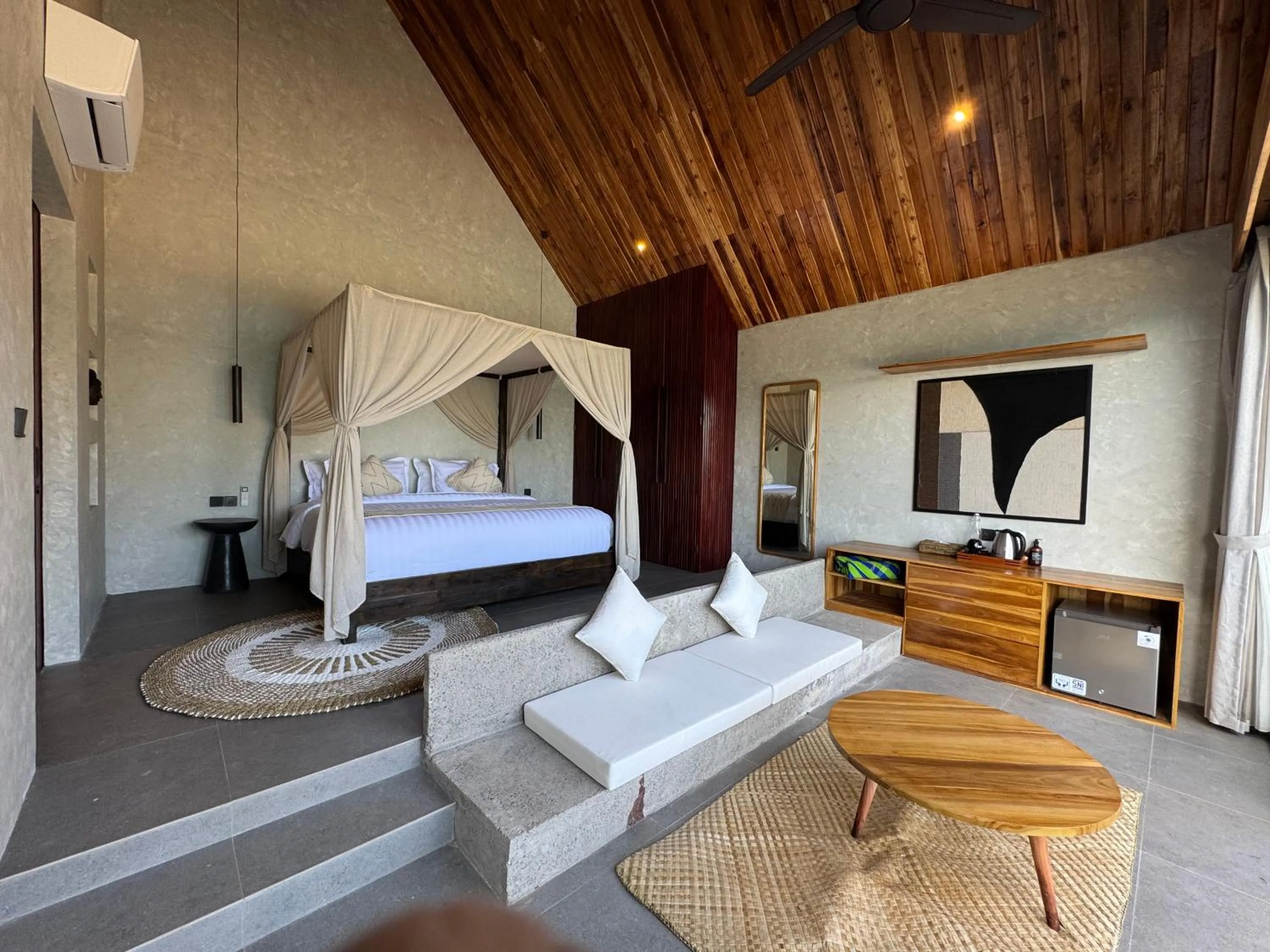 Bed in The Cubang Hut's Lembongan