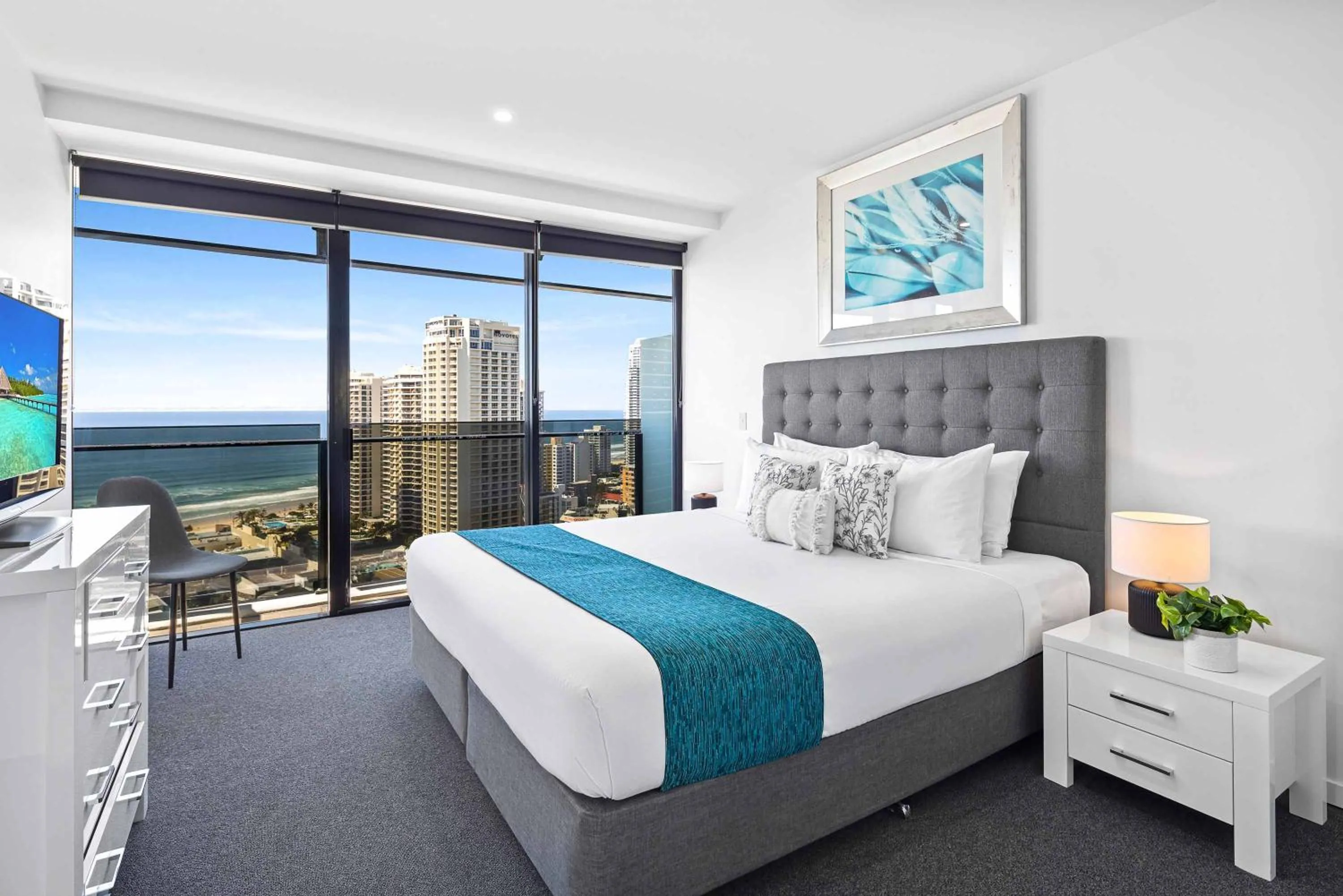 Bedroom, Bed in Holiday Holiday Circle On Cavill Apartments