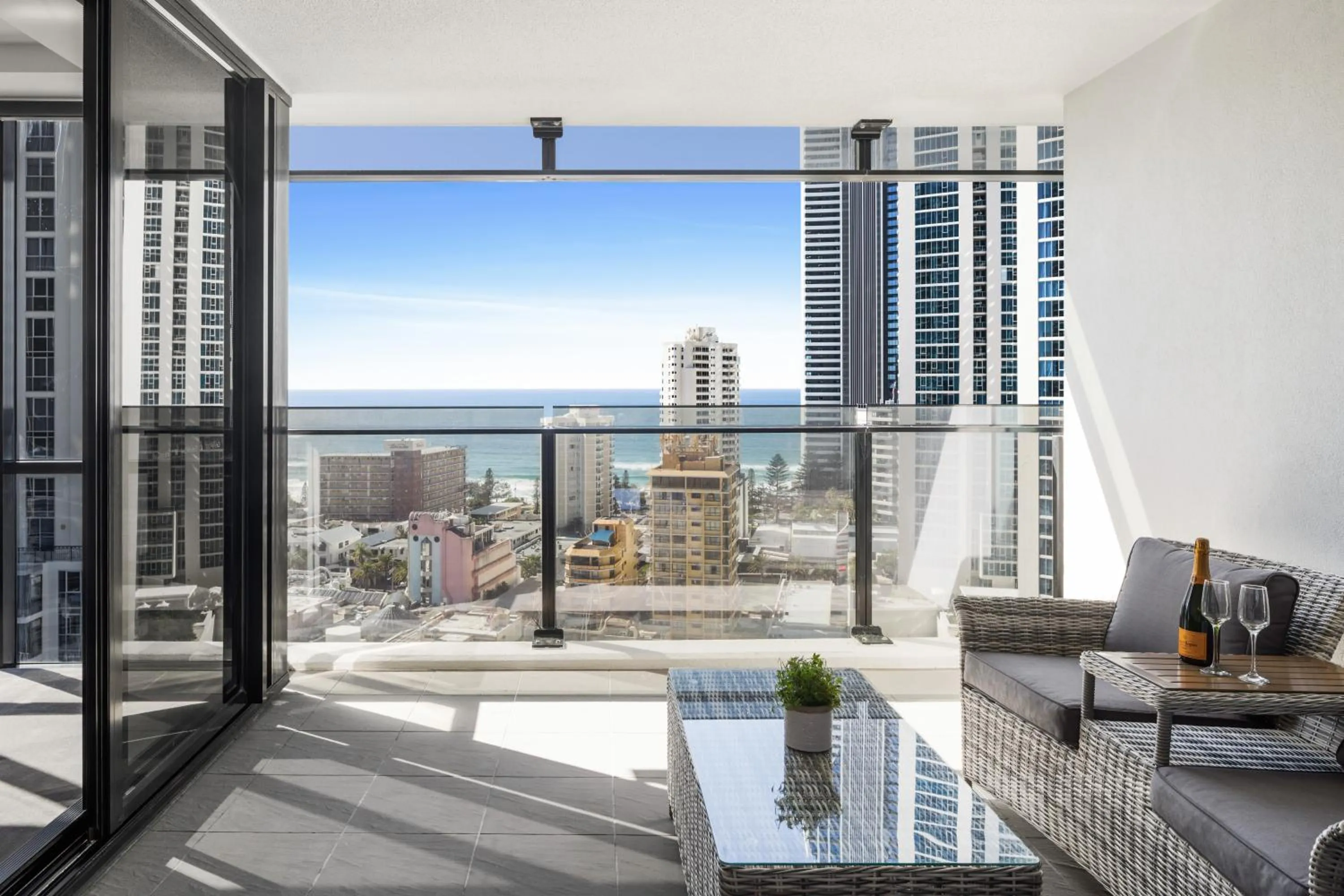 Balcony/Terrace in Holiday Holiday Circle On Cavill Apartments