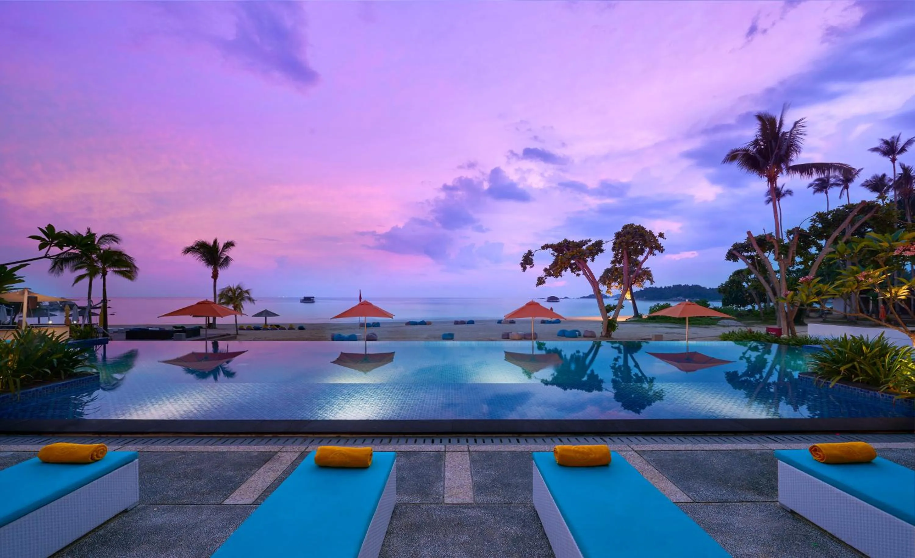 Swimming pool in Cassia Bintan, part of Banyan Group