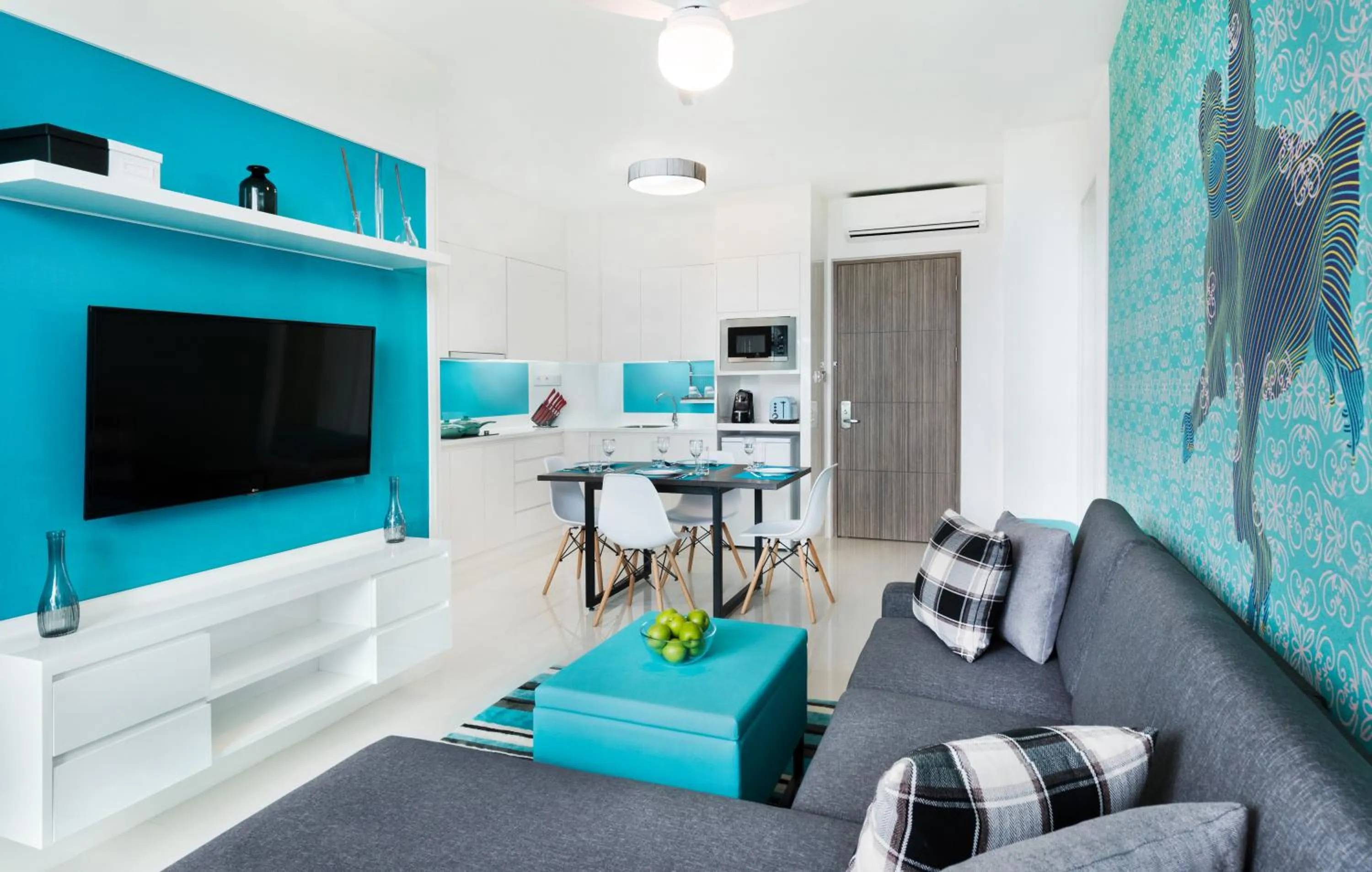 Living room in Cassia Bintan, part of Banyan Group