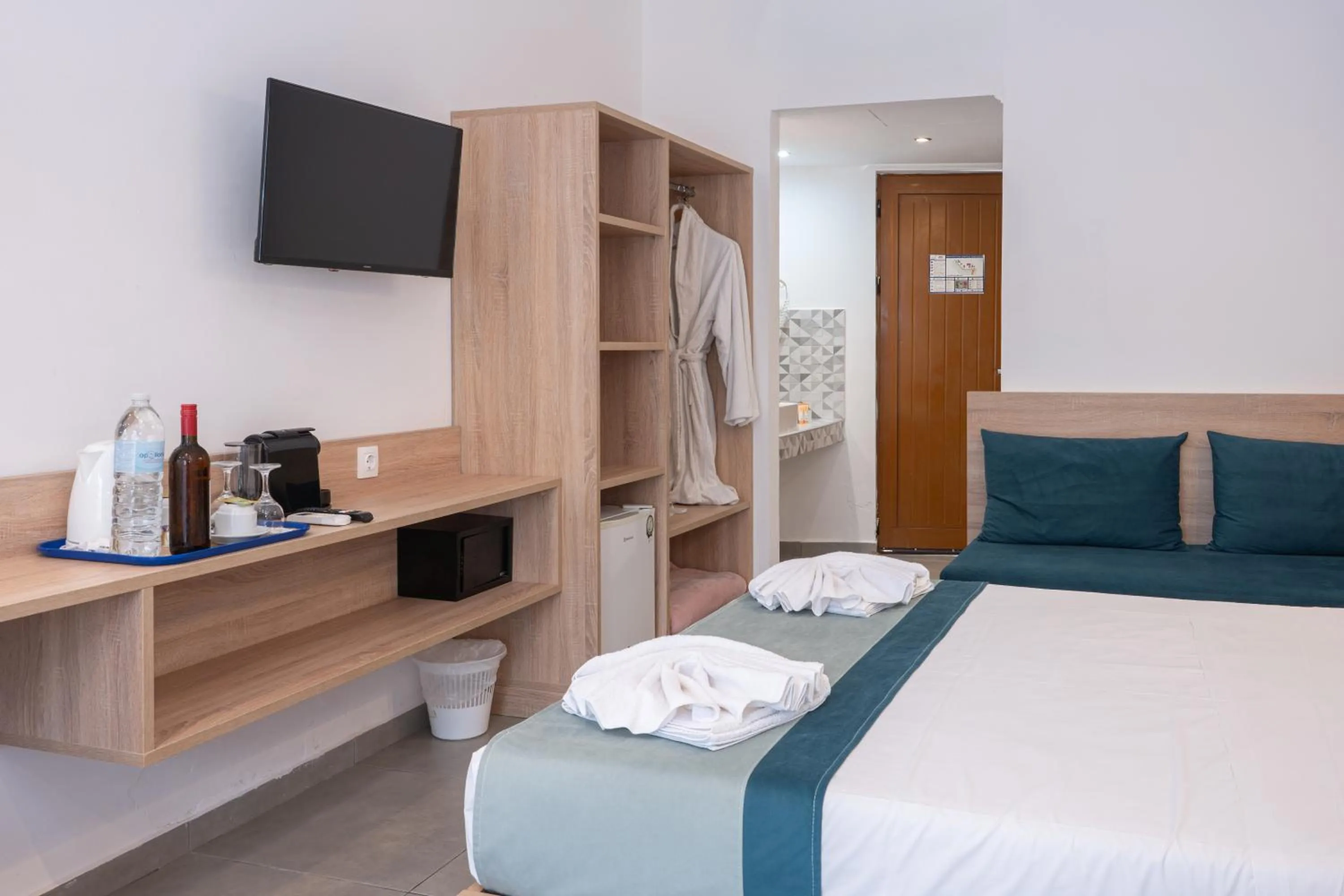 Bedroom, Bed in Delfinia Resort - All Inclusive