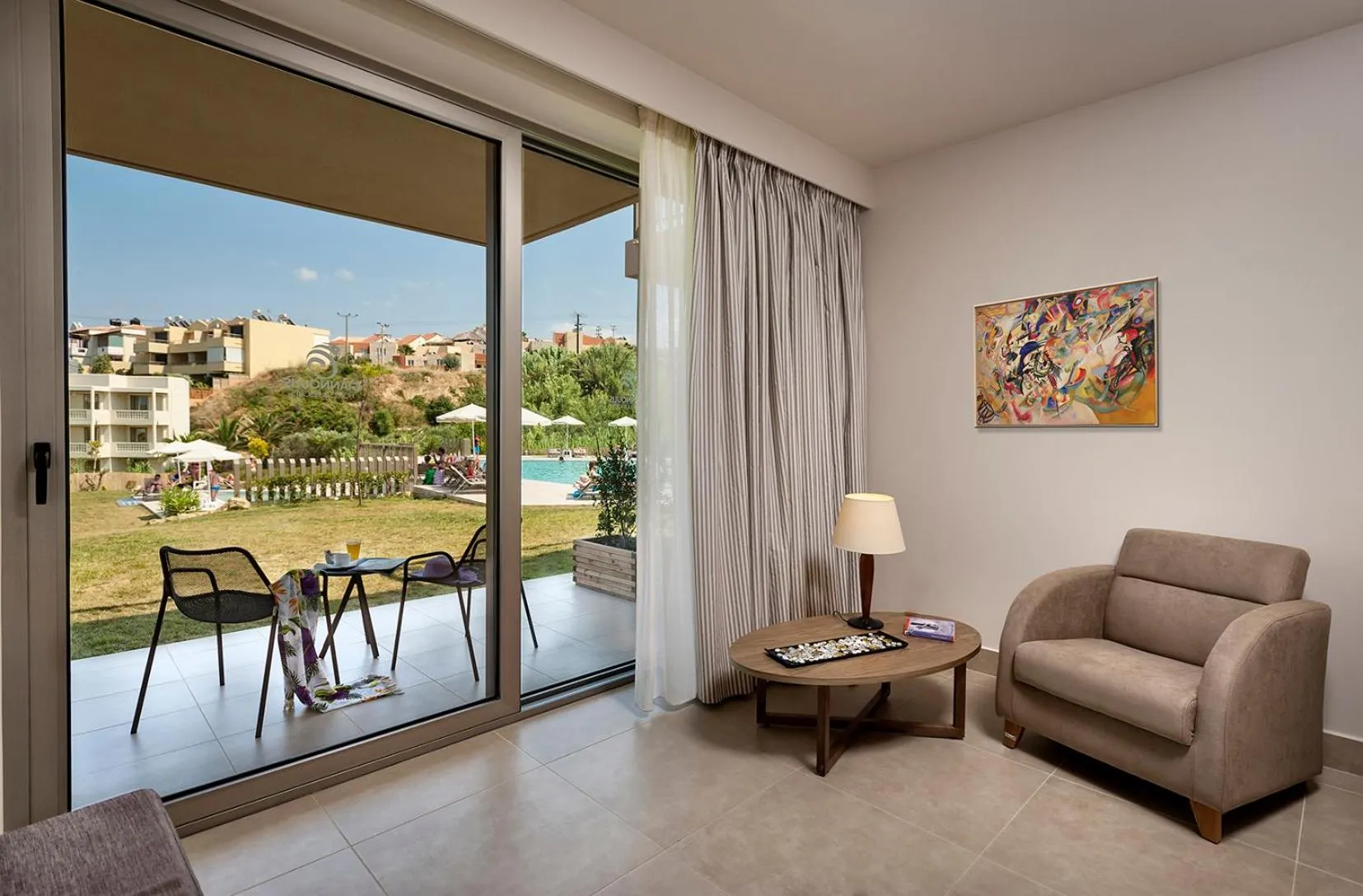 Balcony/Terrace in Giannoulis – Santa Marina Beach Hotel