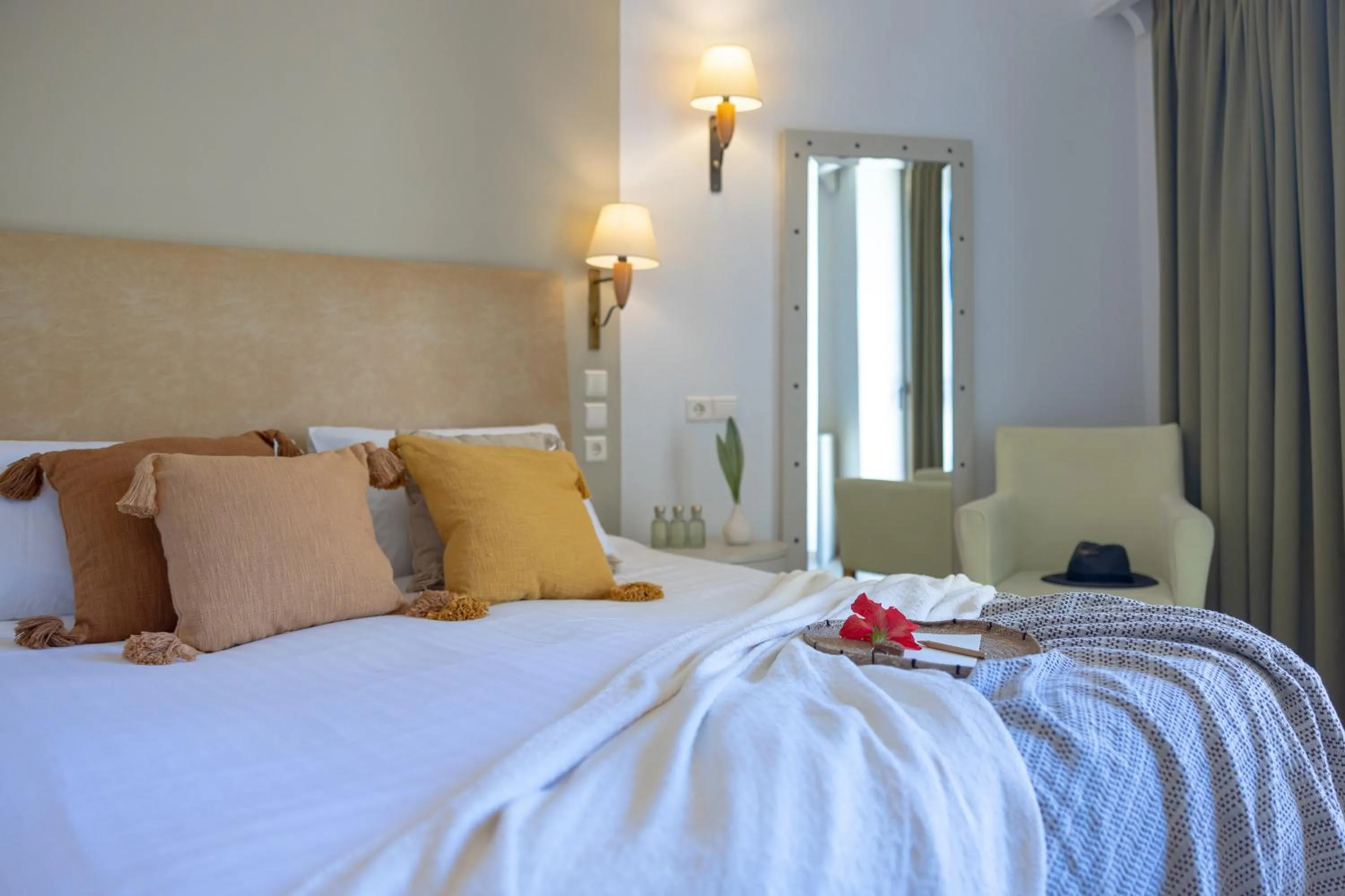 Bed in Giannoulis – Santa Marina Beach Hotel