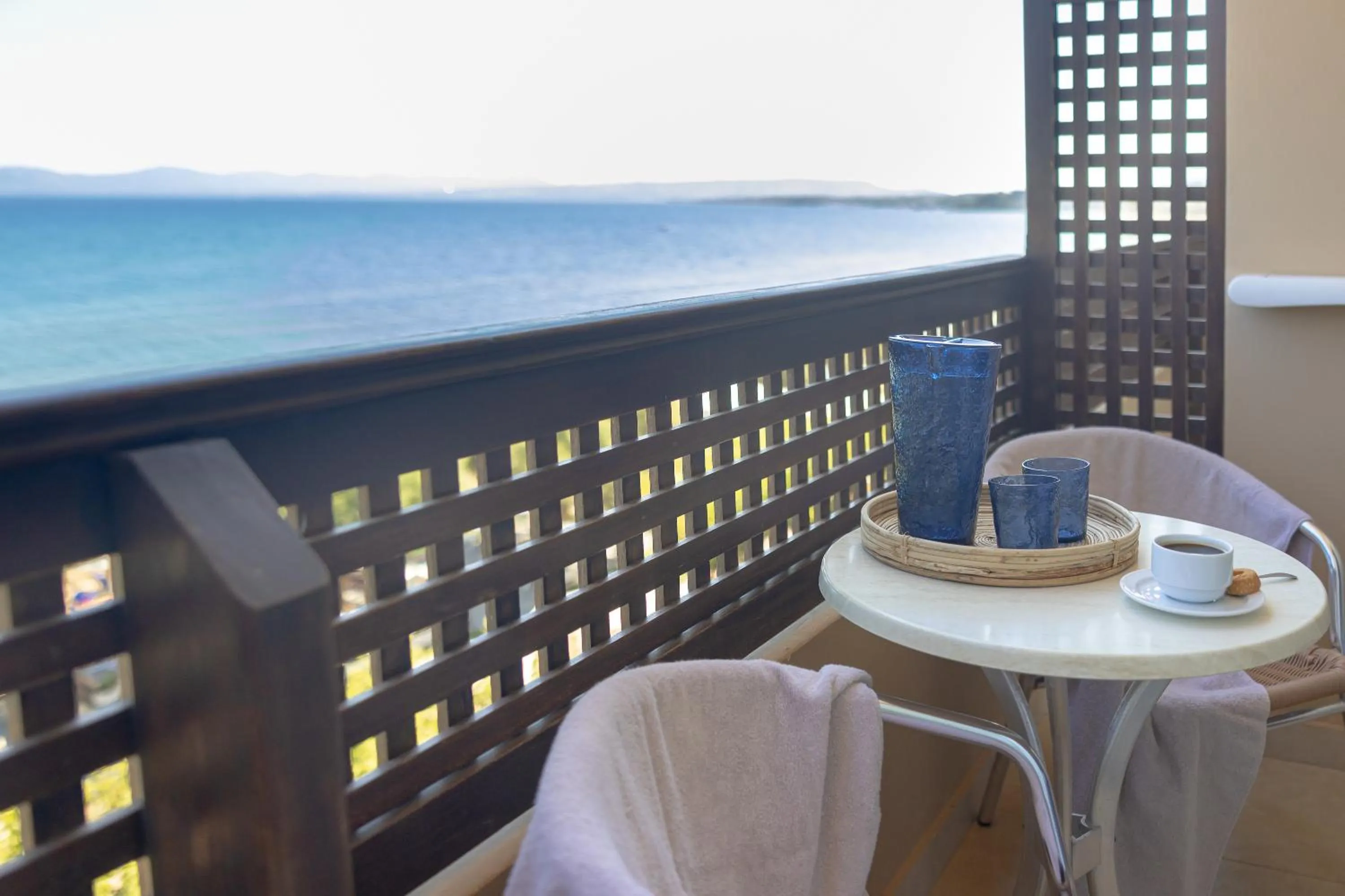 Balcony/Terrace in Giannoulis – Santa Marina Beach Hotel